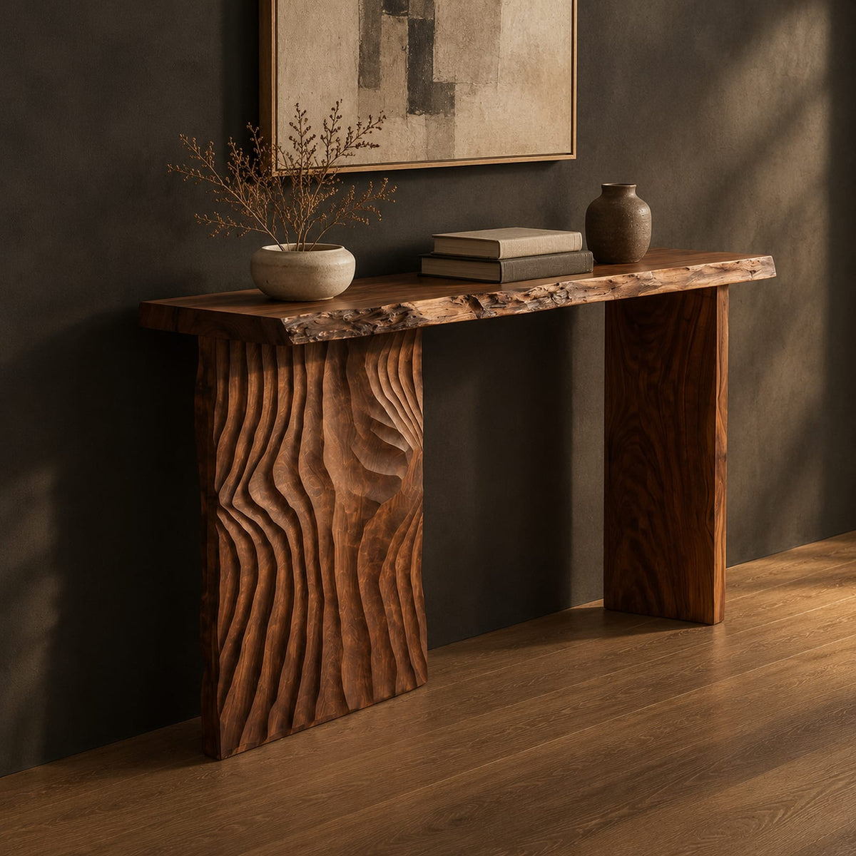 Natural wood grain detail