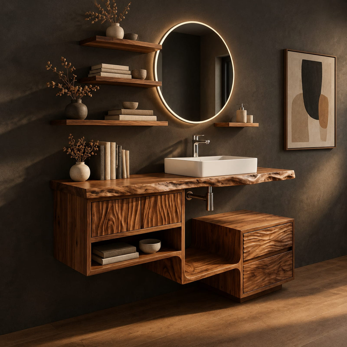 Natural wood grain detail