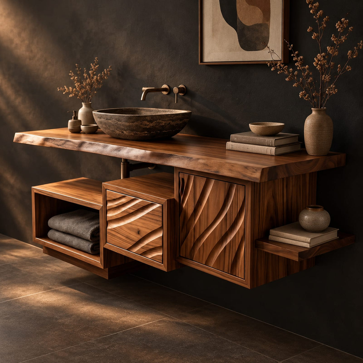 Natural wood grain detail