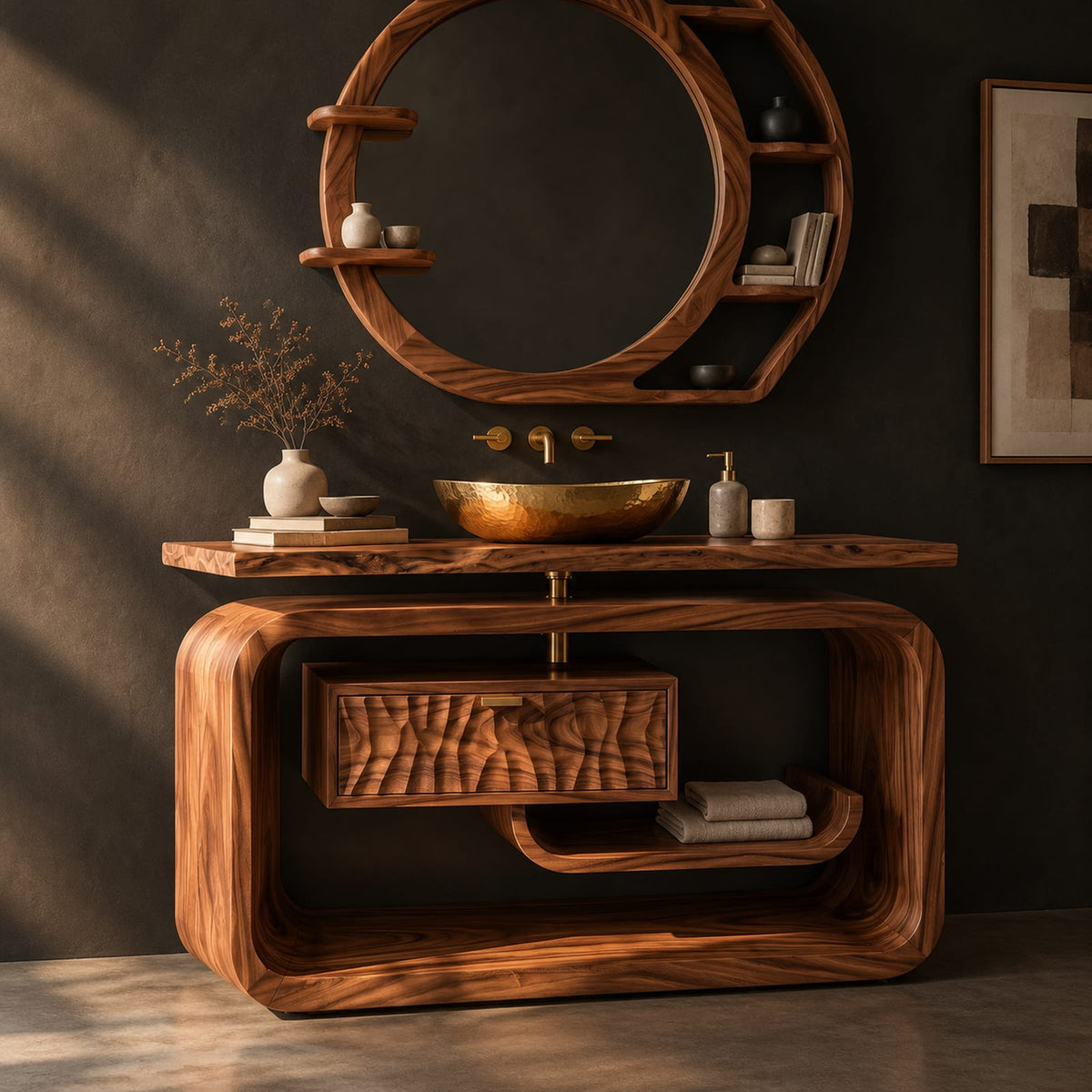 Natural wood grain detail