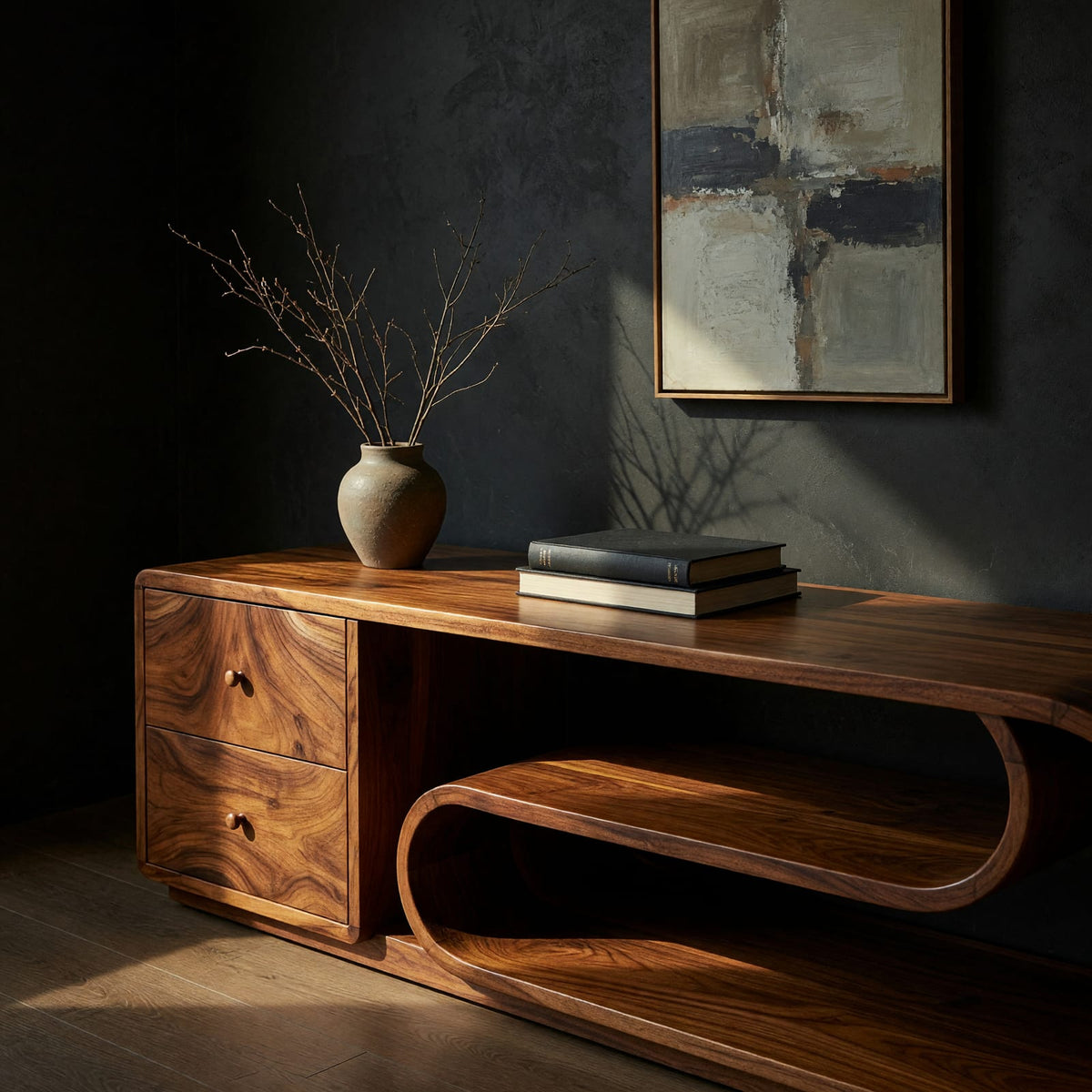 Natural wood grain detail