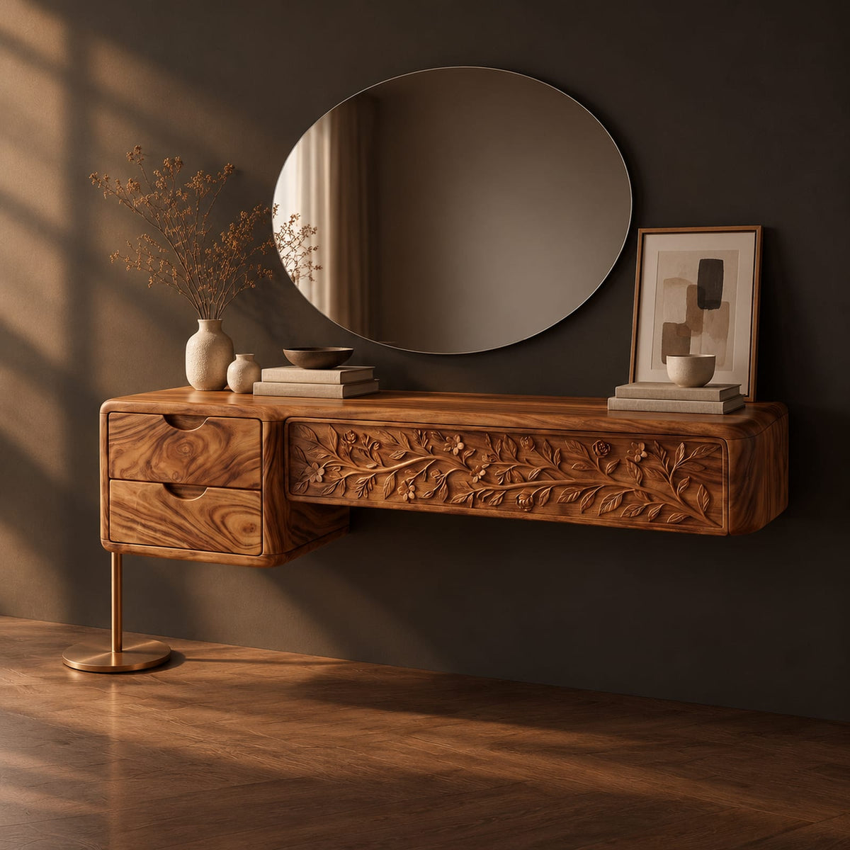 Natural wood grain detail