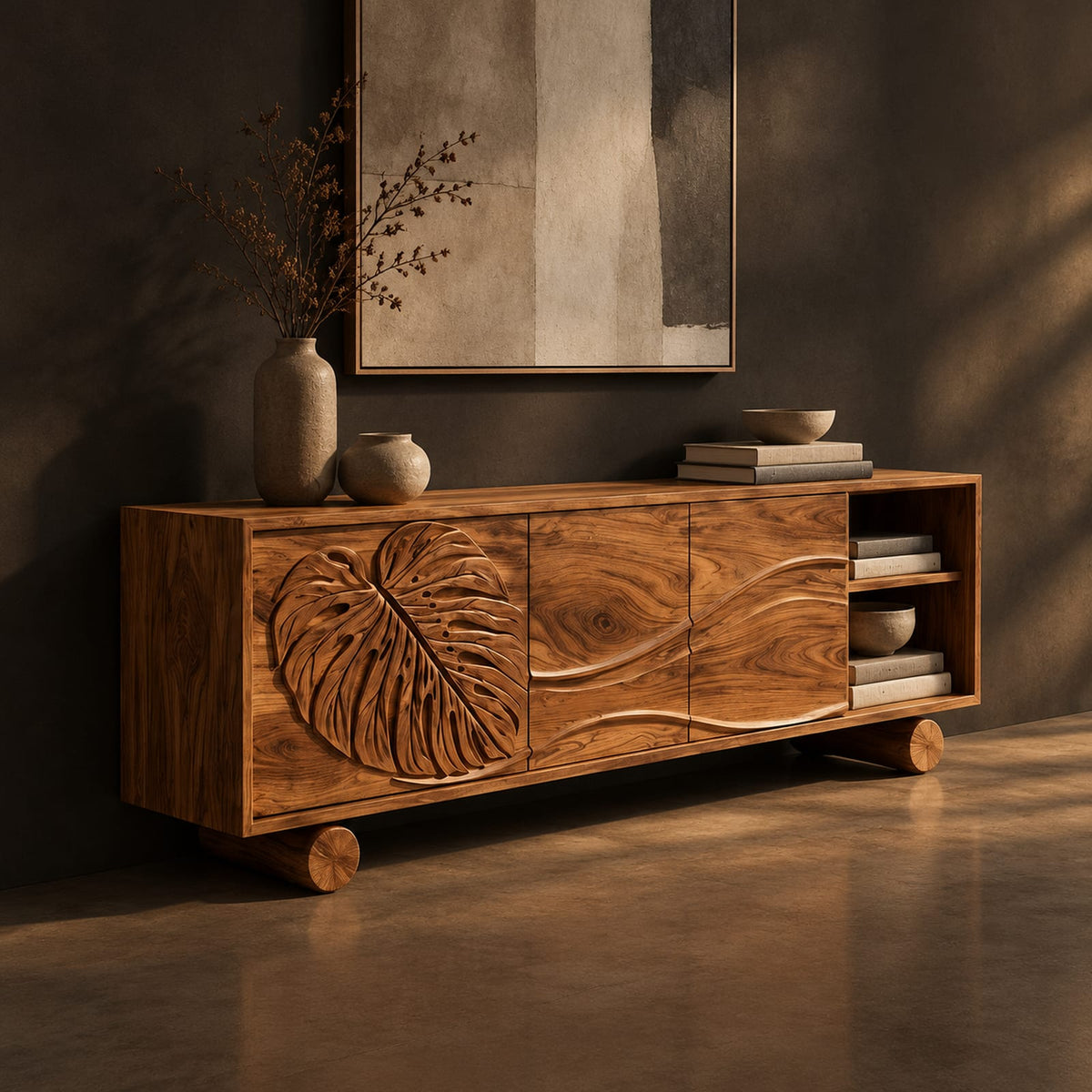 Natural wood grain detail