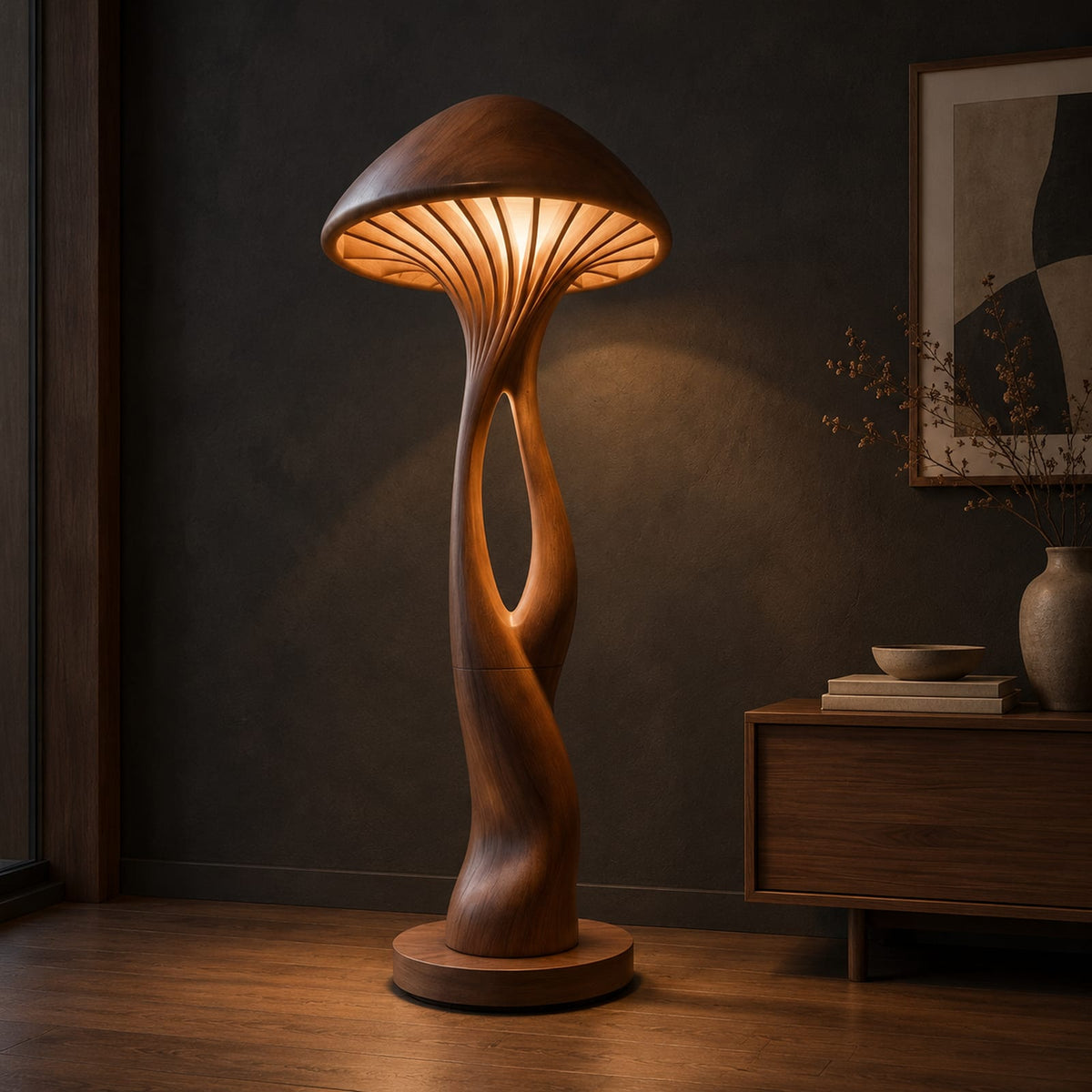 Natural wood grain detail