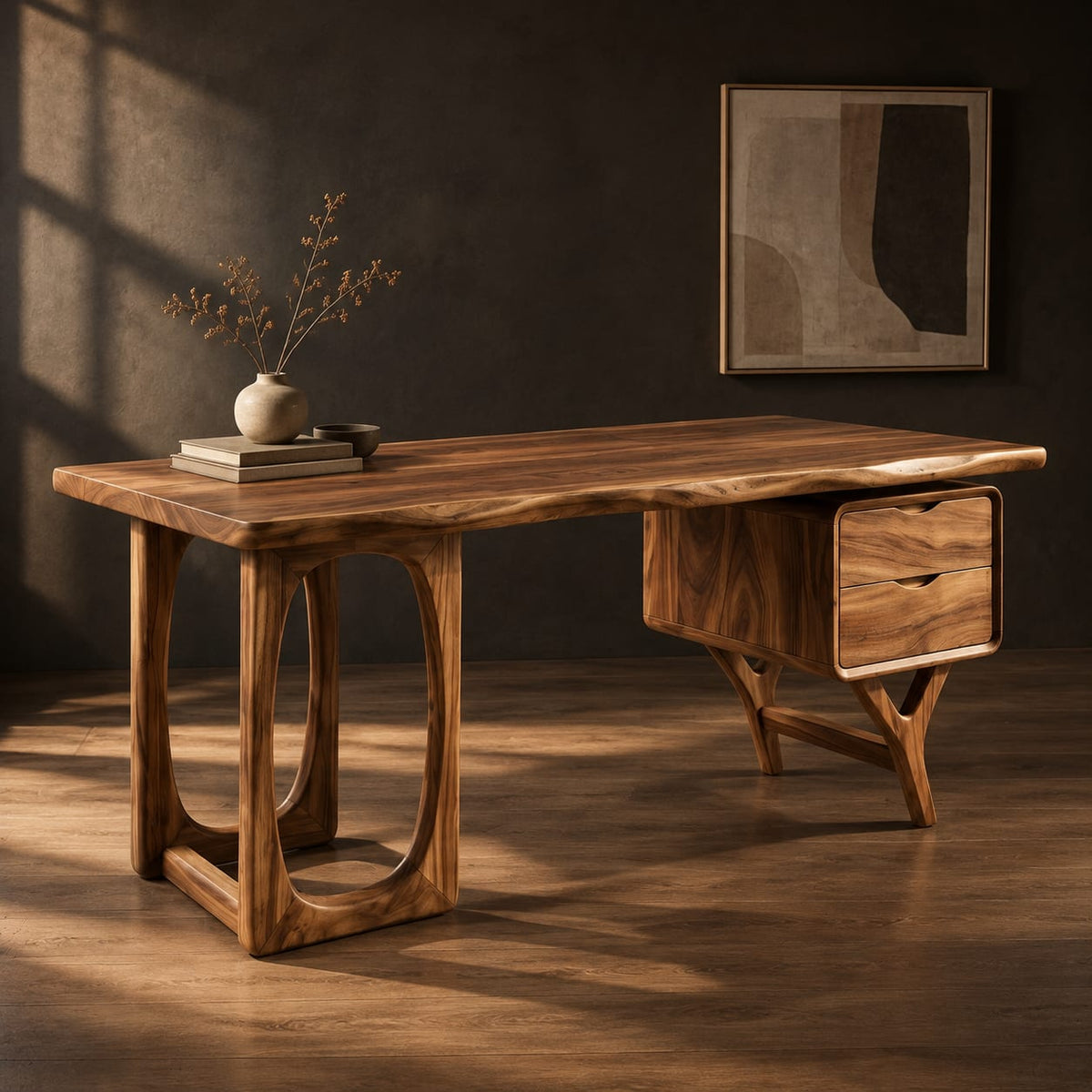 Natural wood grain detail