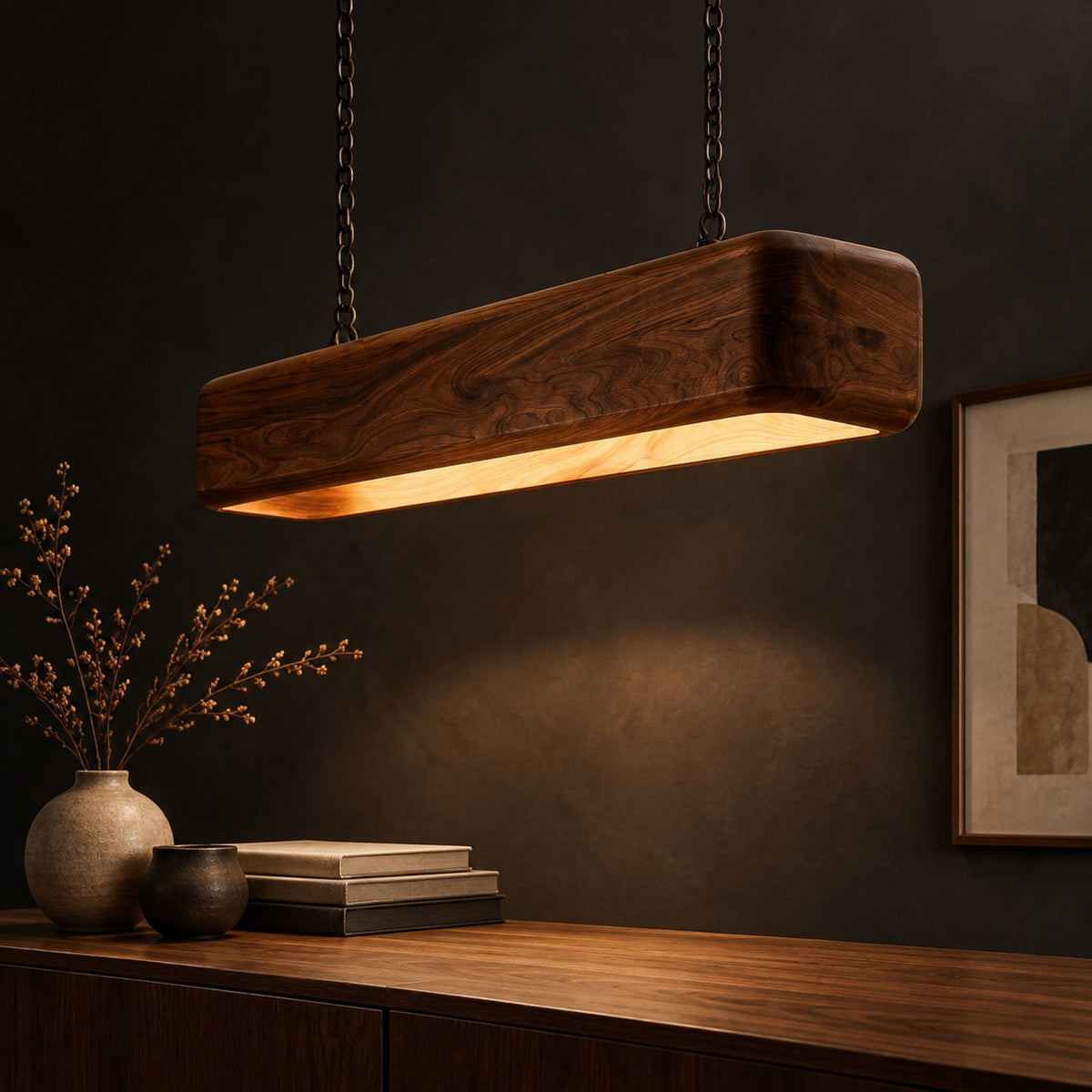 Natural wood grain detail