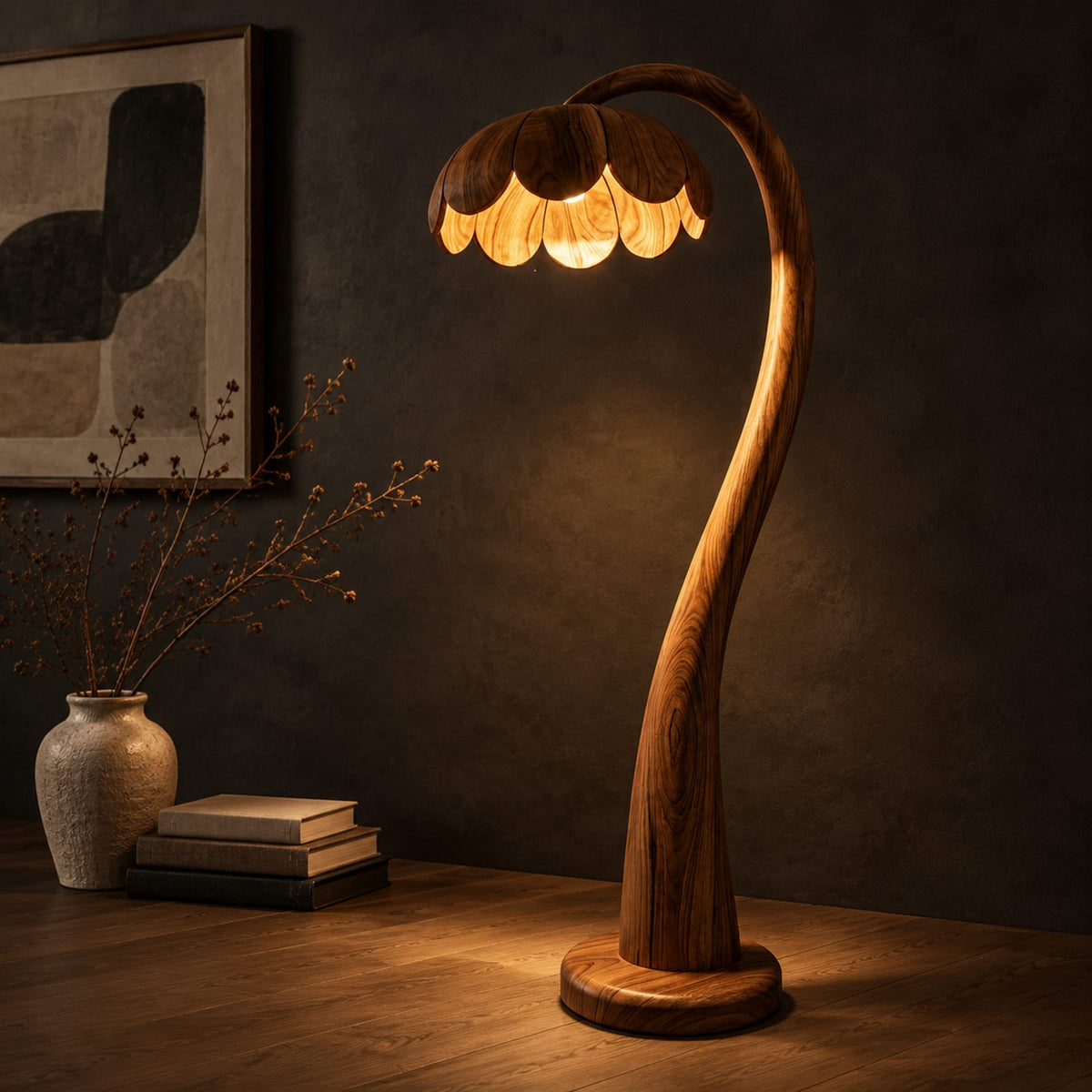 Natural wood grain detail