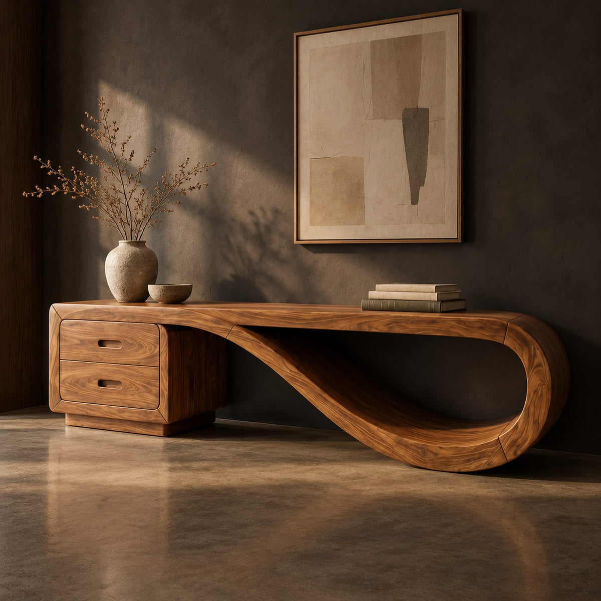 Natural wood grain detail