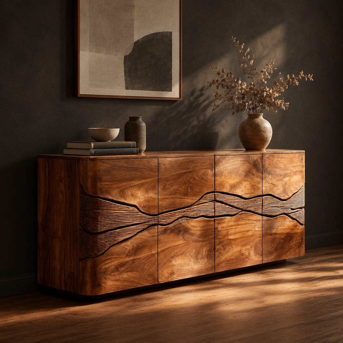 Natural wood grain detail