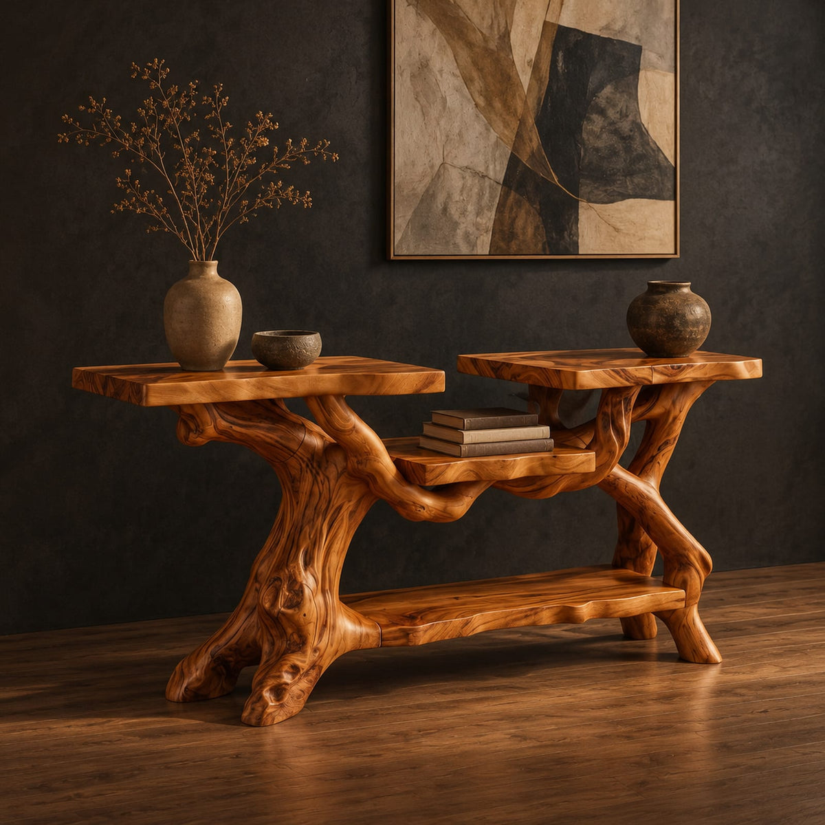 Natural wood grain detail