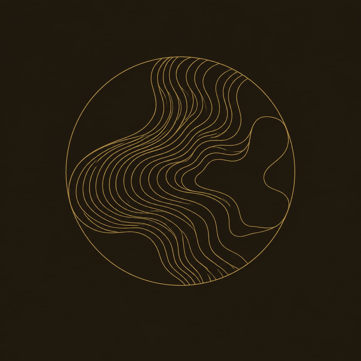 Round Layered Wave Wall Art with a Deep Hollow dimension diagram