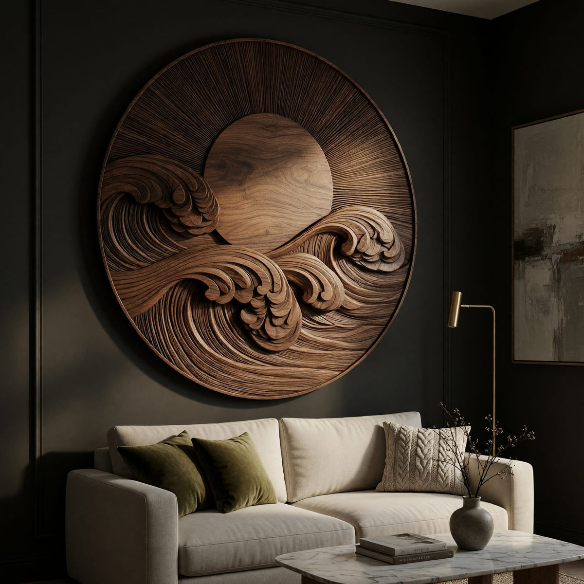 Natural wood grain detail