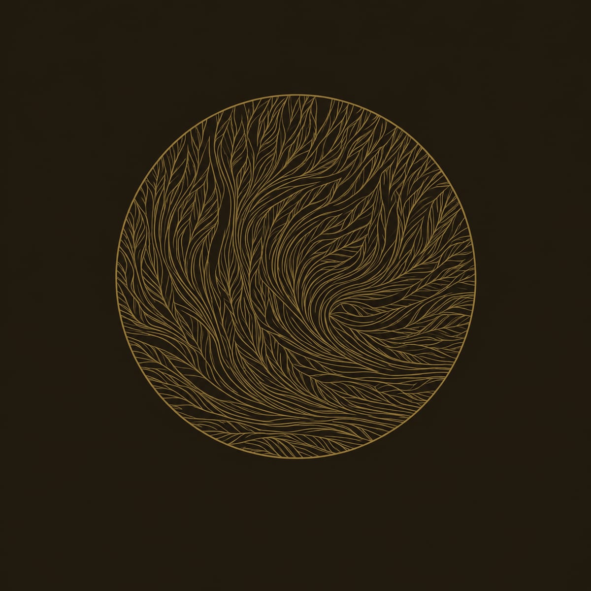 Round Wall Art With Swirling Carved Wood Relief dimension diagram