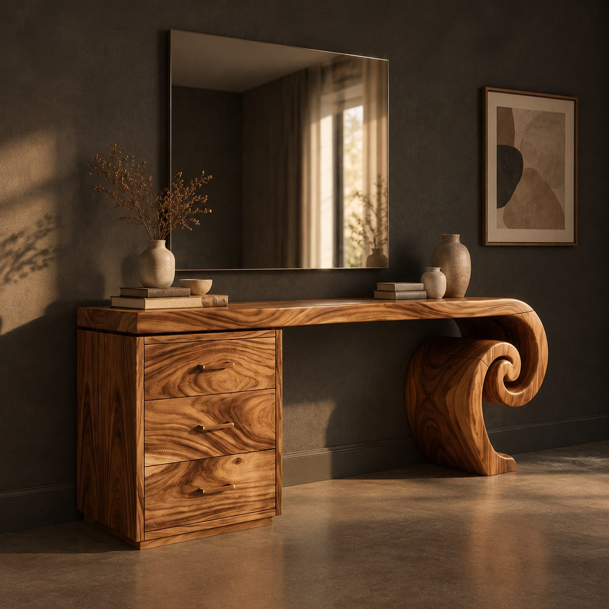 Natural wood grain detail