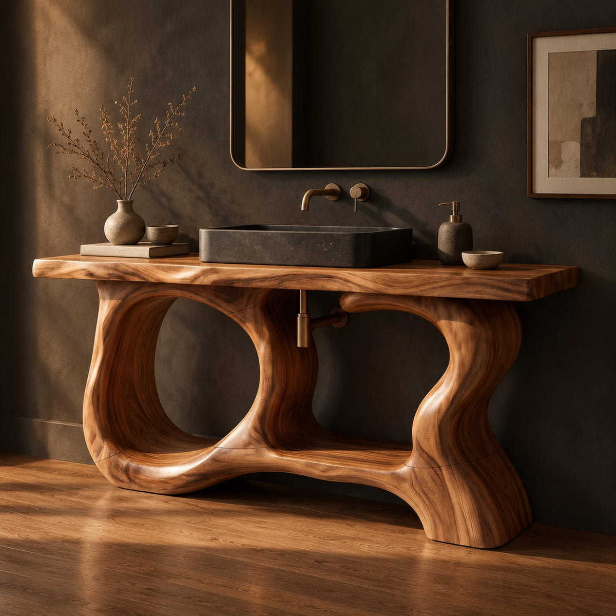 Natural wood grain detail