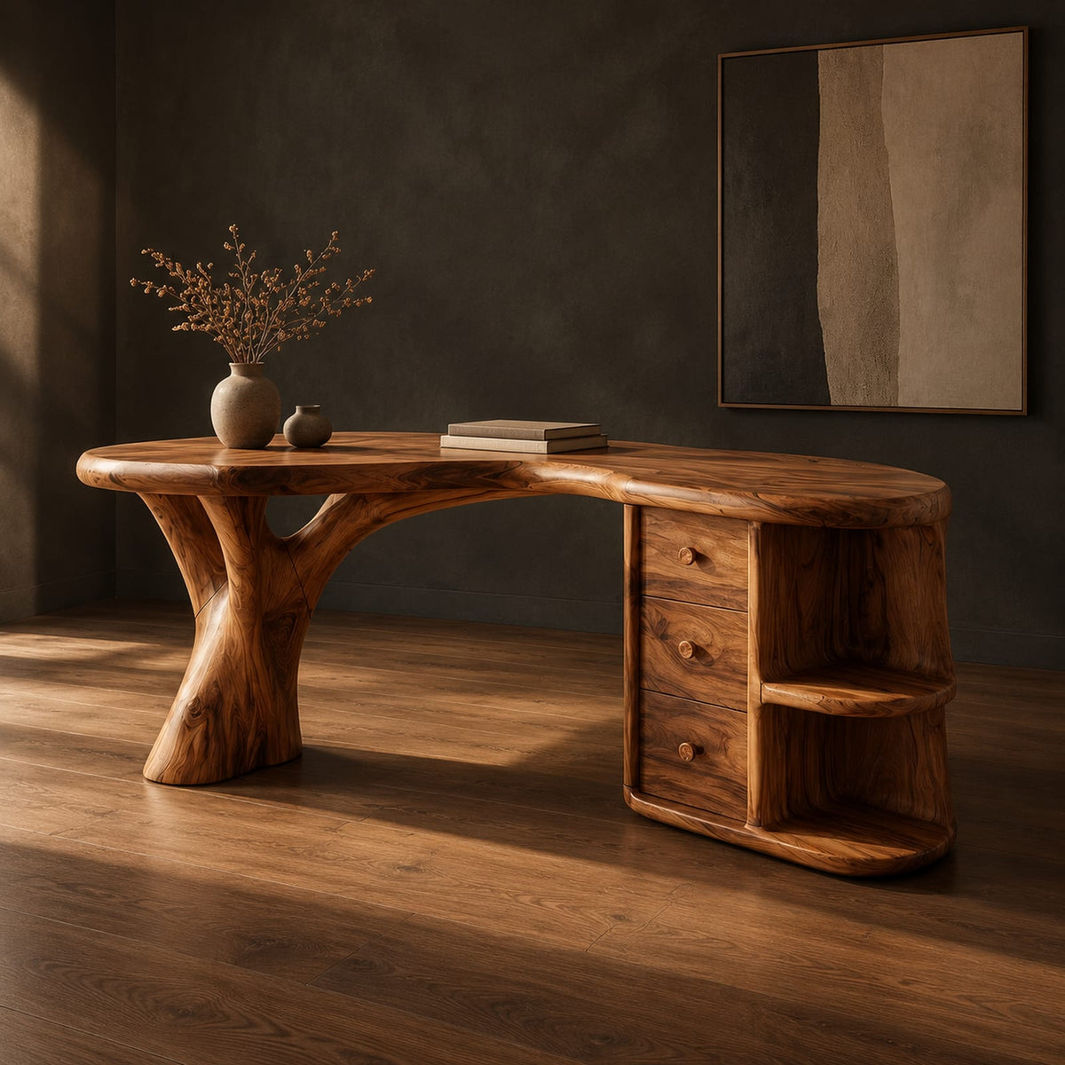 Natural wood grain detail