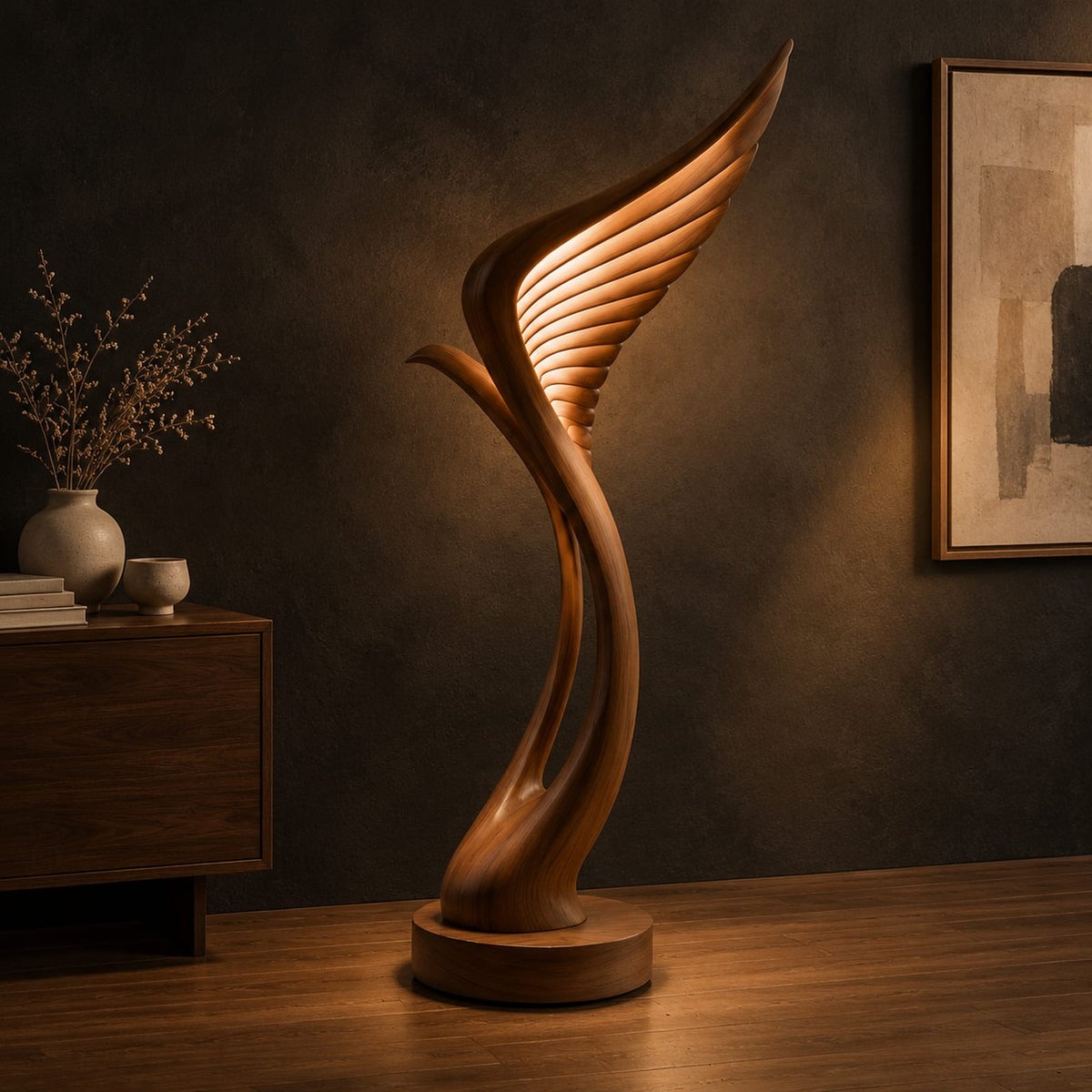 Natural wood grain detail