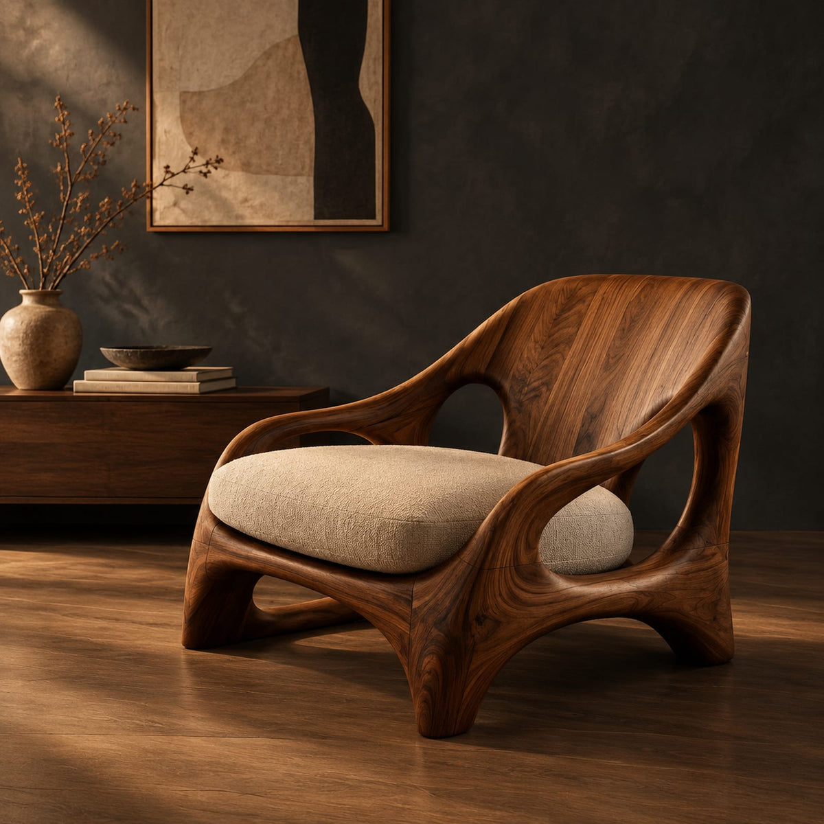Natural wood grain detail