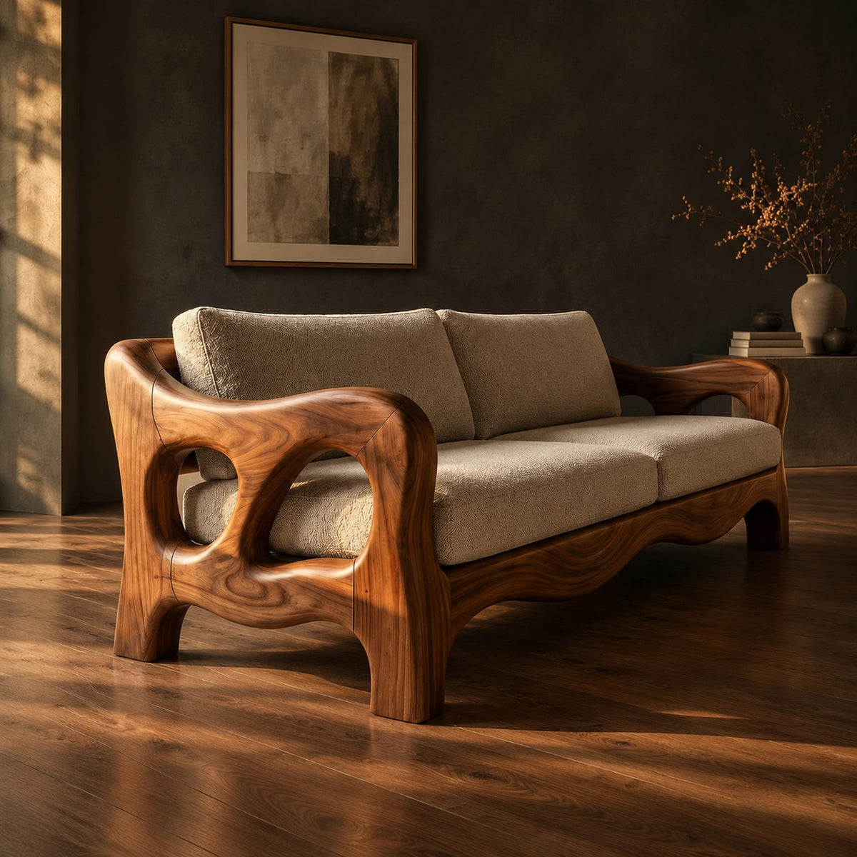 Natural wood grain detail