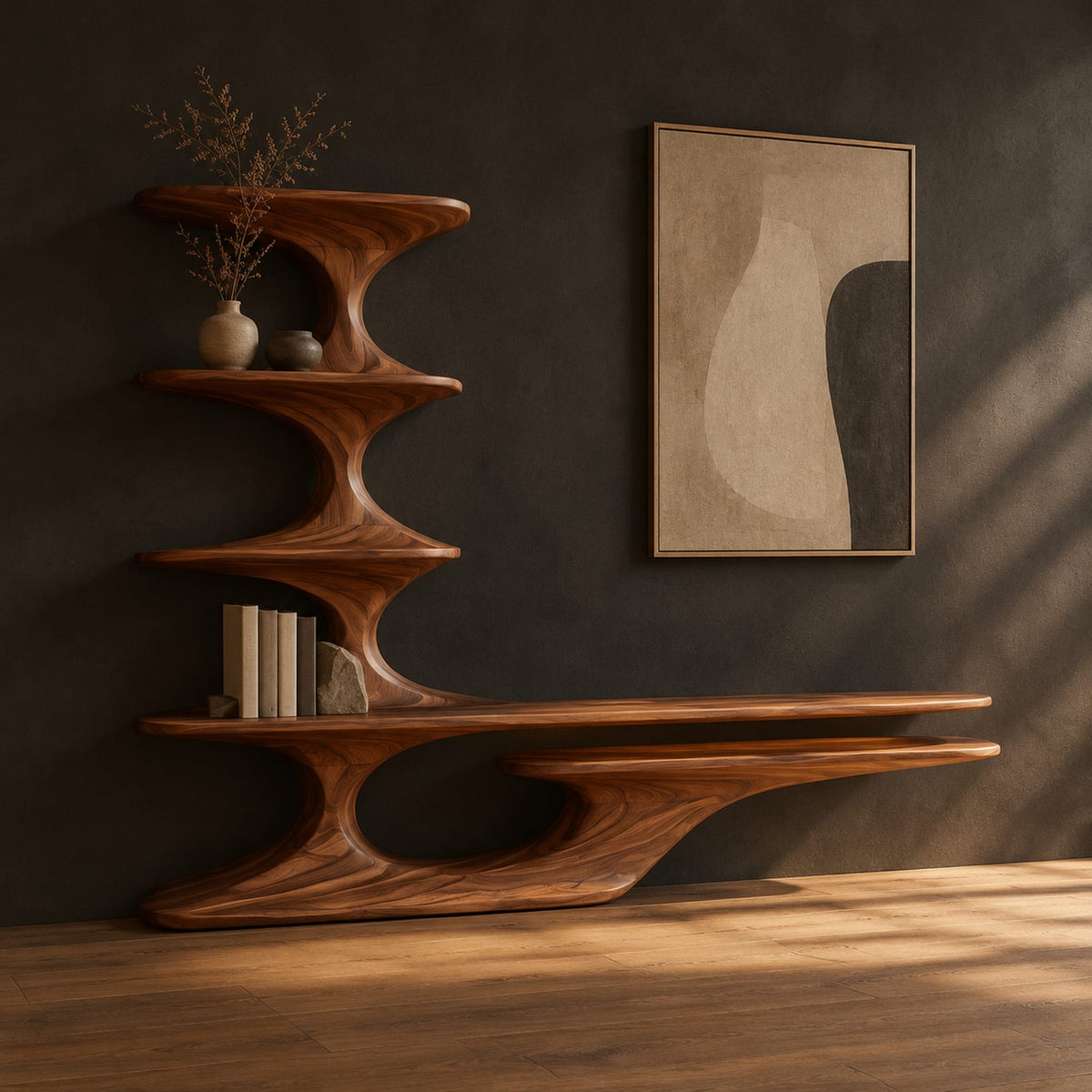 Natural wood grain detail