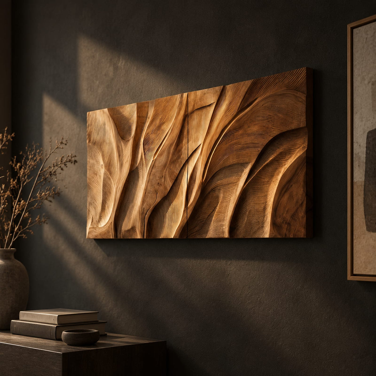 Natural wood grain detail