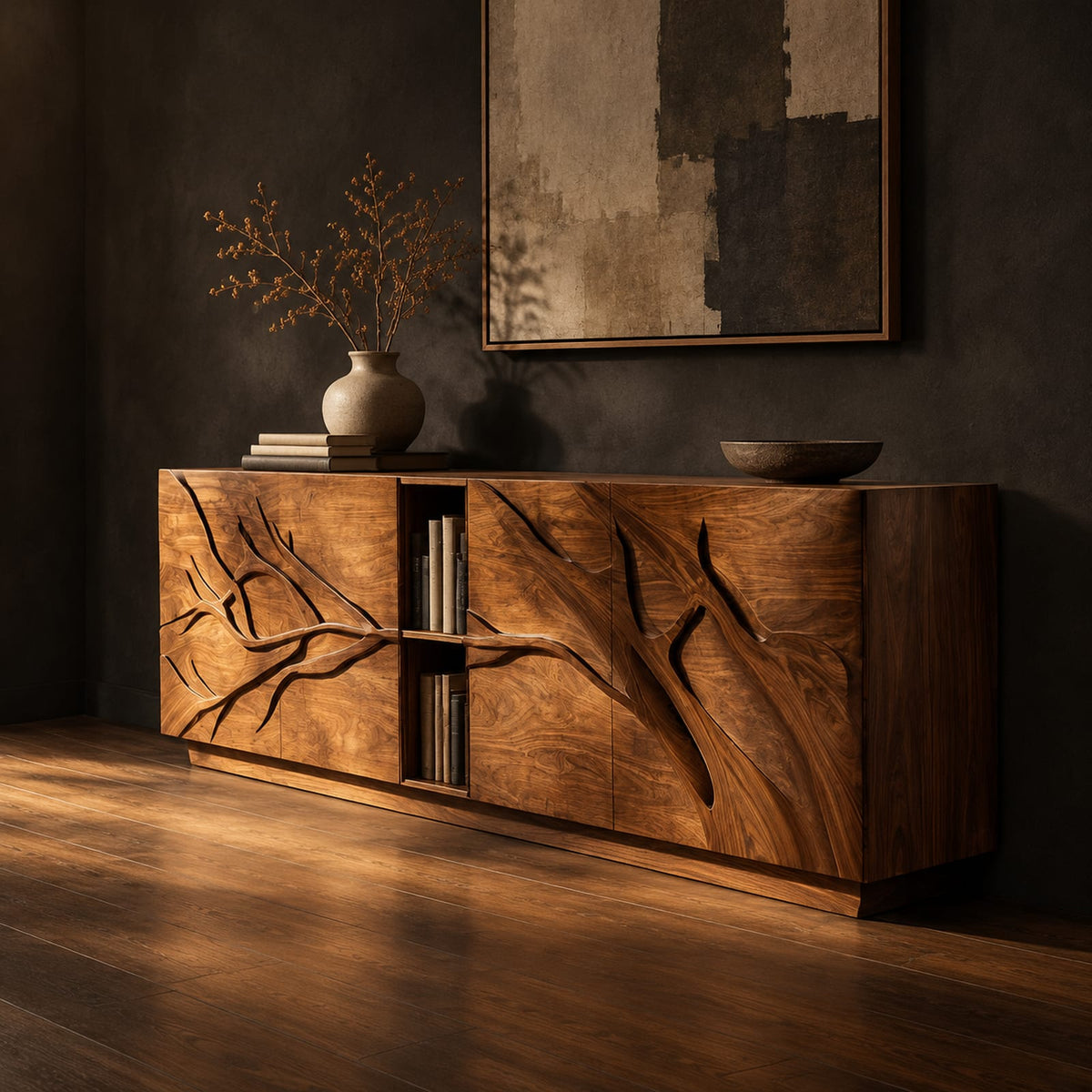 Natural wood grain detail