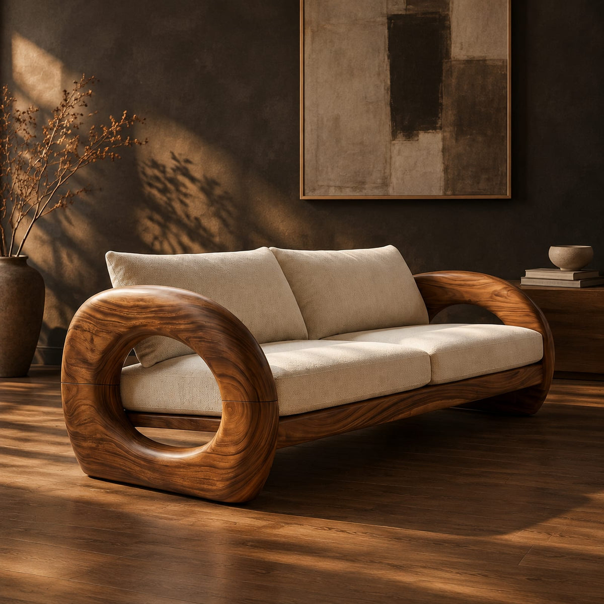 Natural wood grain detail