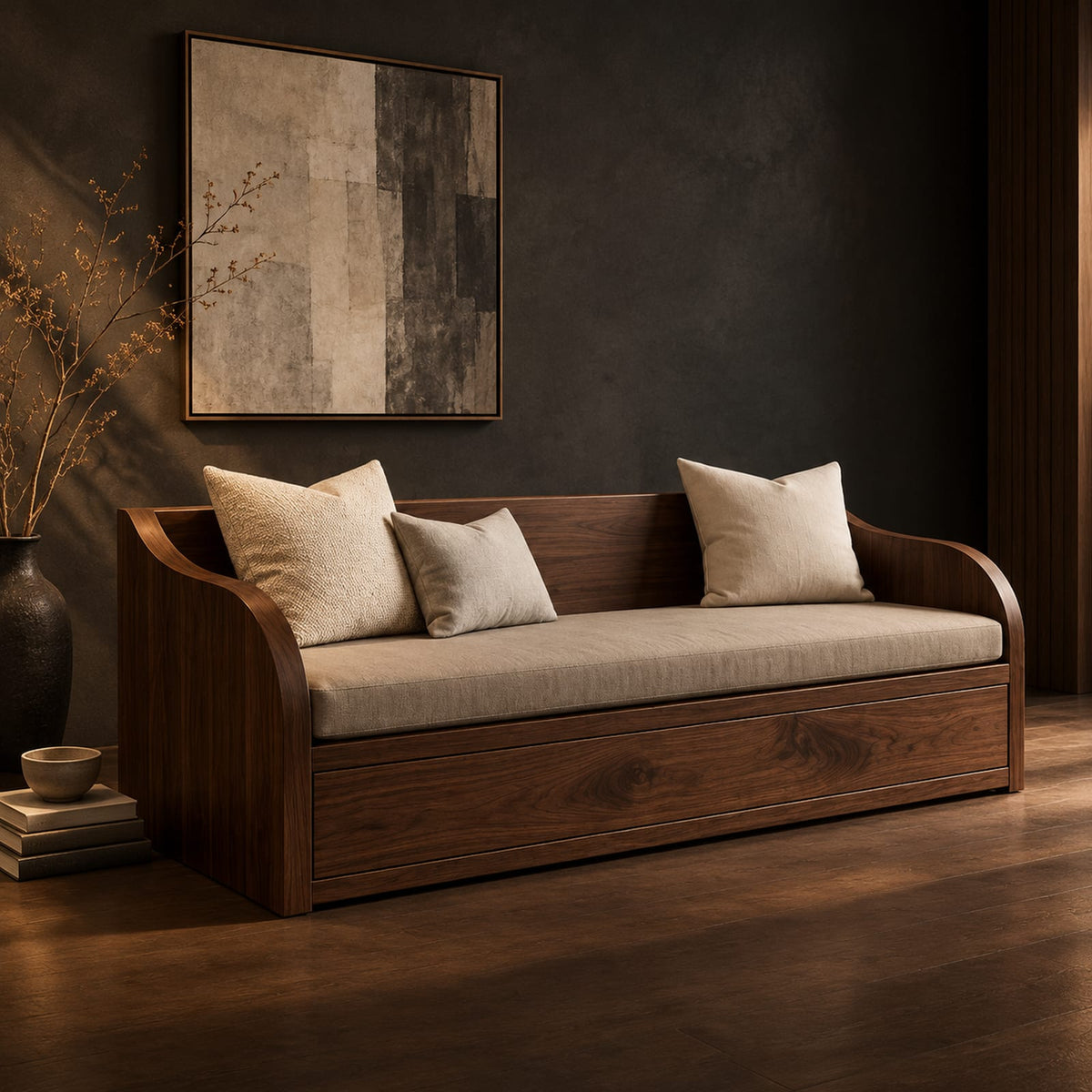 Natural wood grain detail