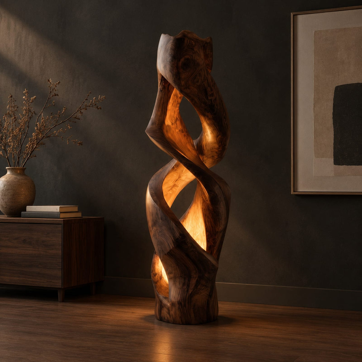 Natural wood grain detail