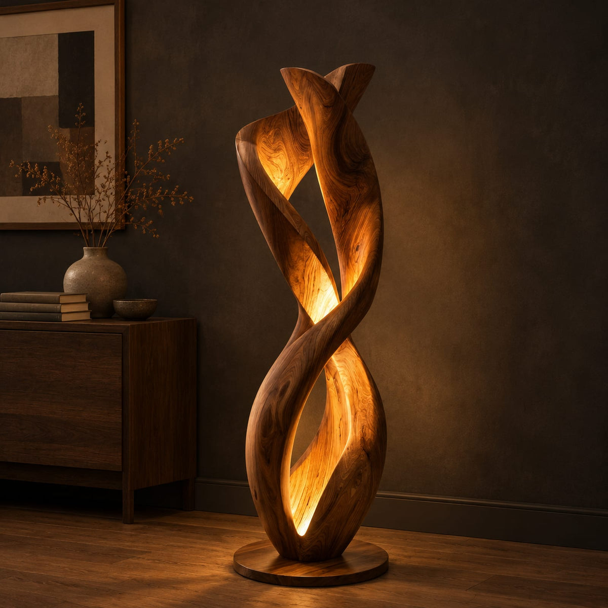 Natural wood grain detail