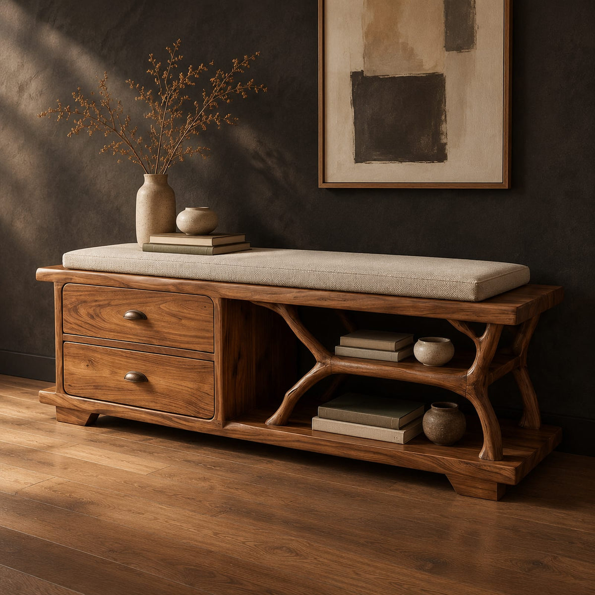 Natural wood grain detail