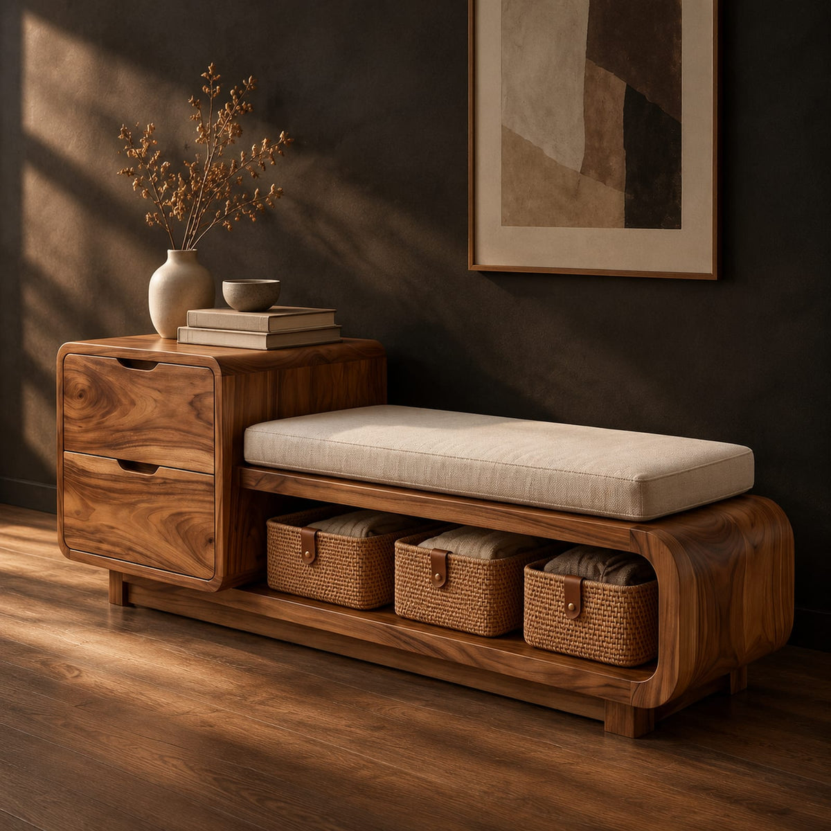 Natural wood grain detail