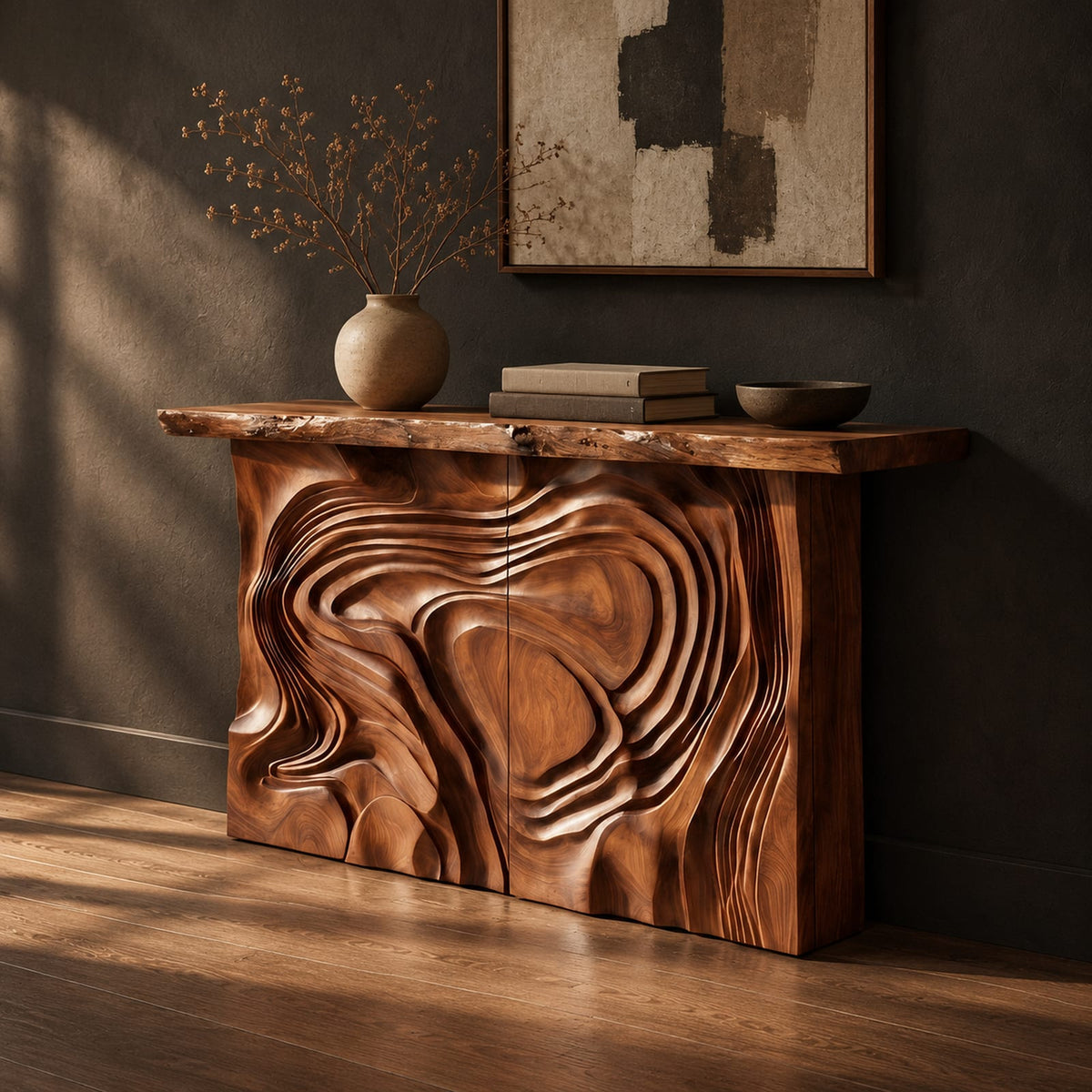 Natural wood grain detail
