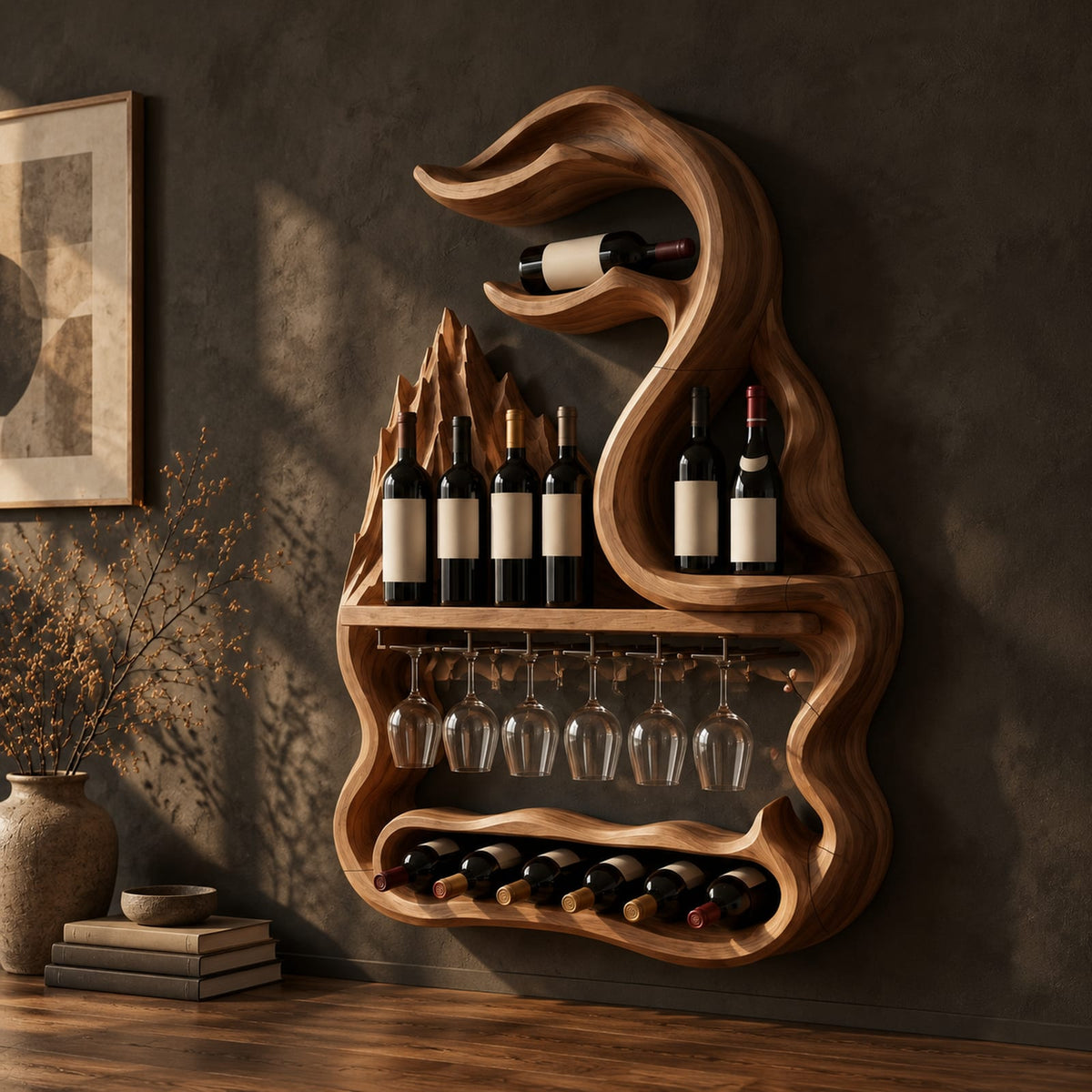 Natural wood grain detail