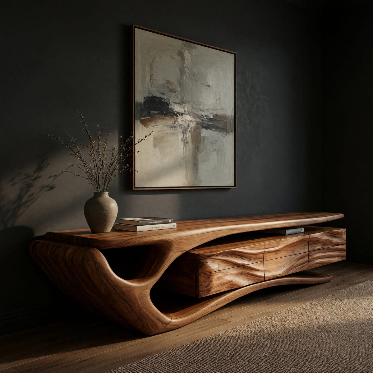 Natural wood grain detail