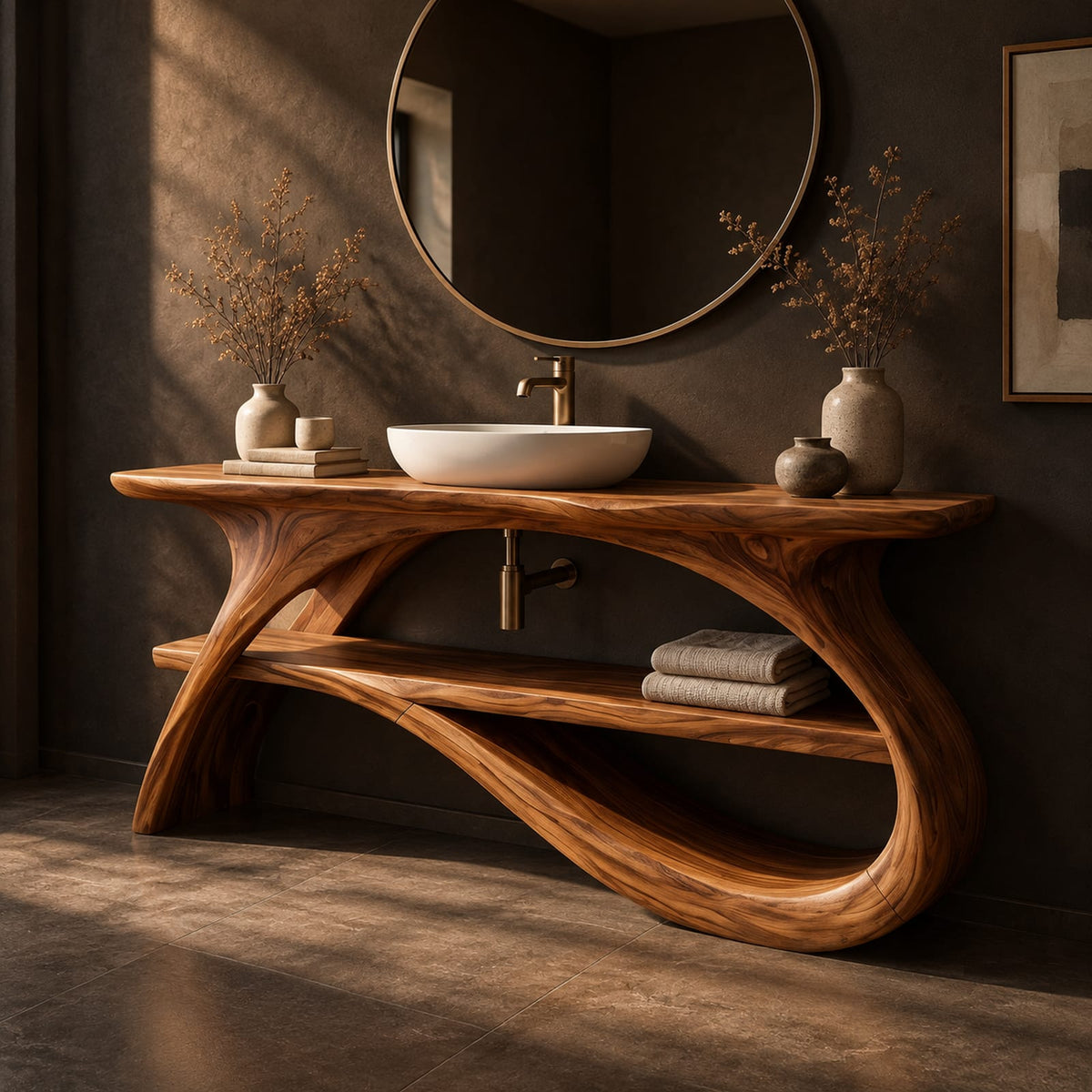 Natural wood grain detail