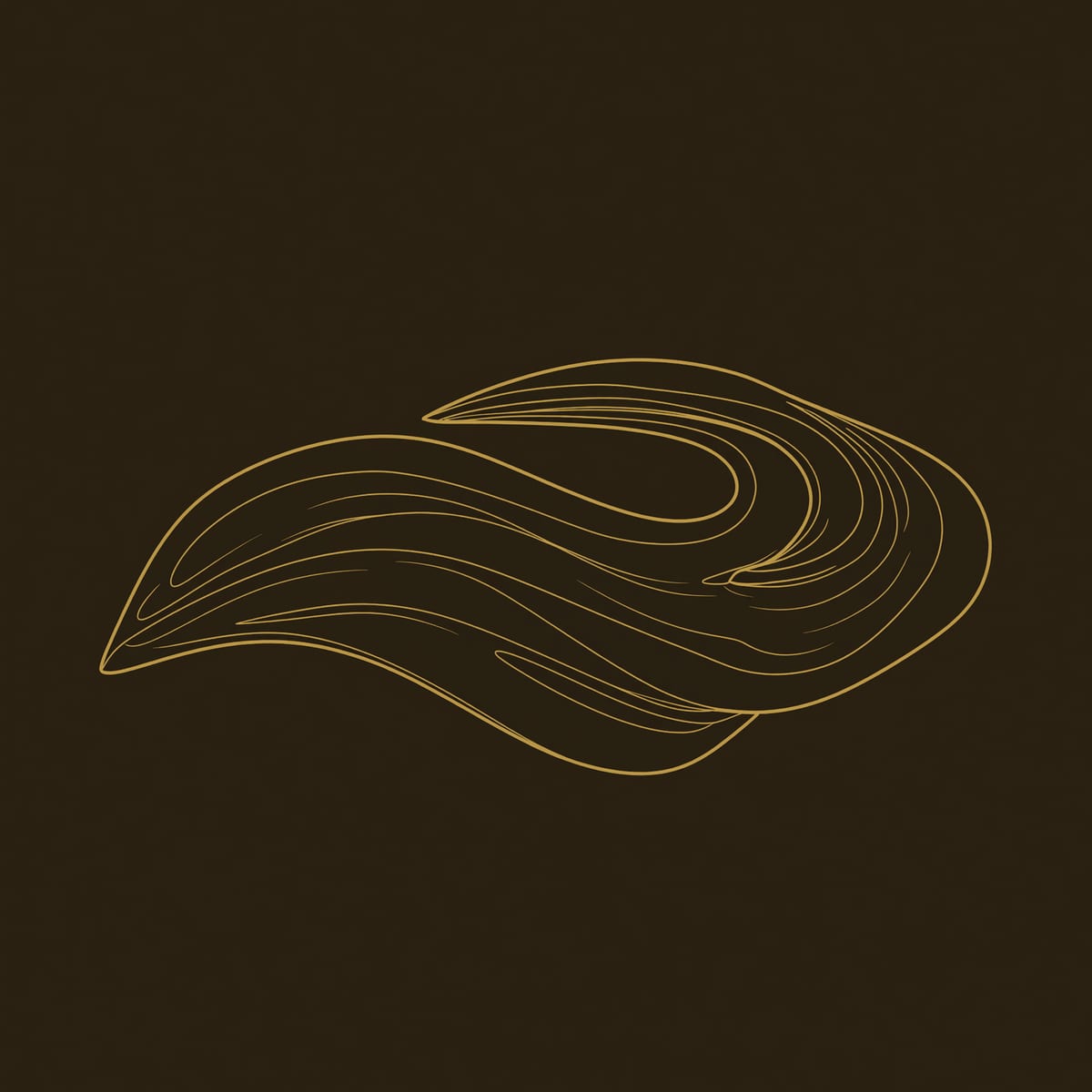 Swoosh Wall Sculpture for Above a Low Media Console dimension diagram
