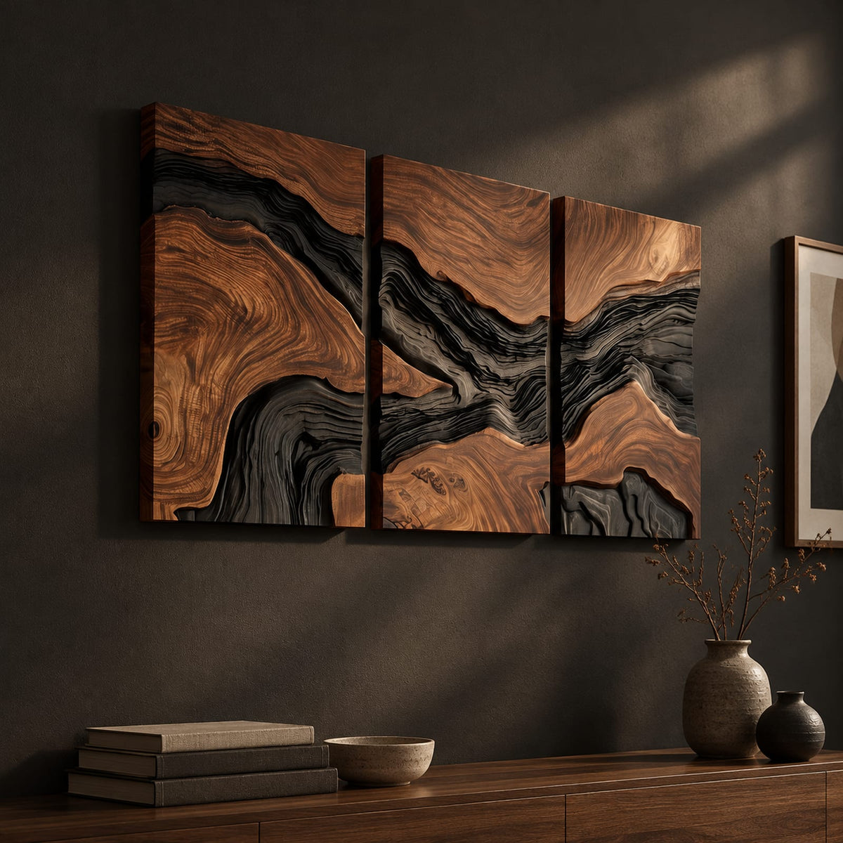 Natural wood grain detail