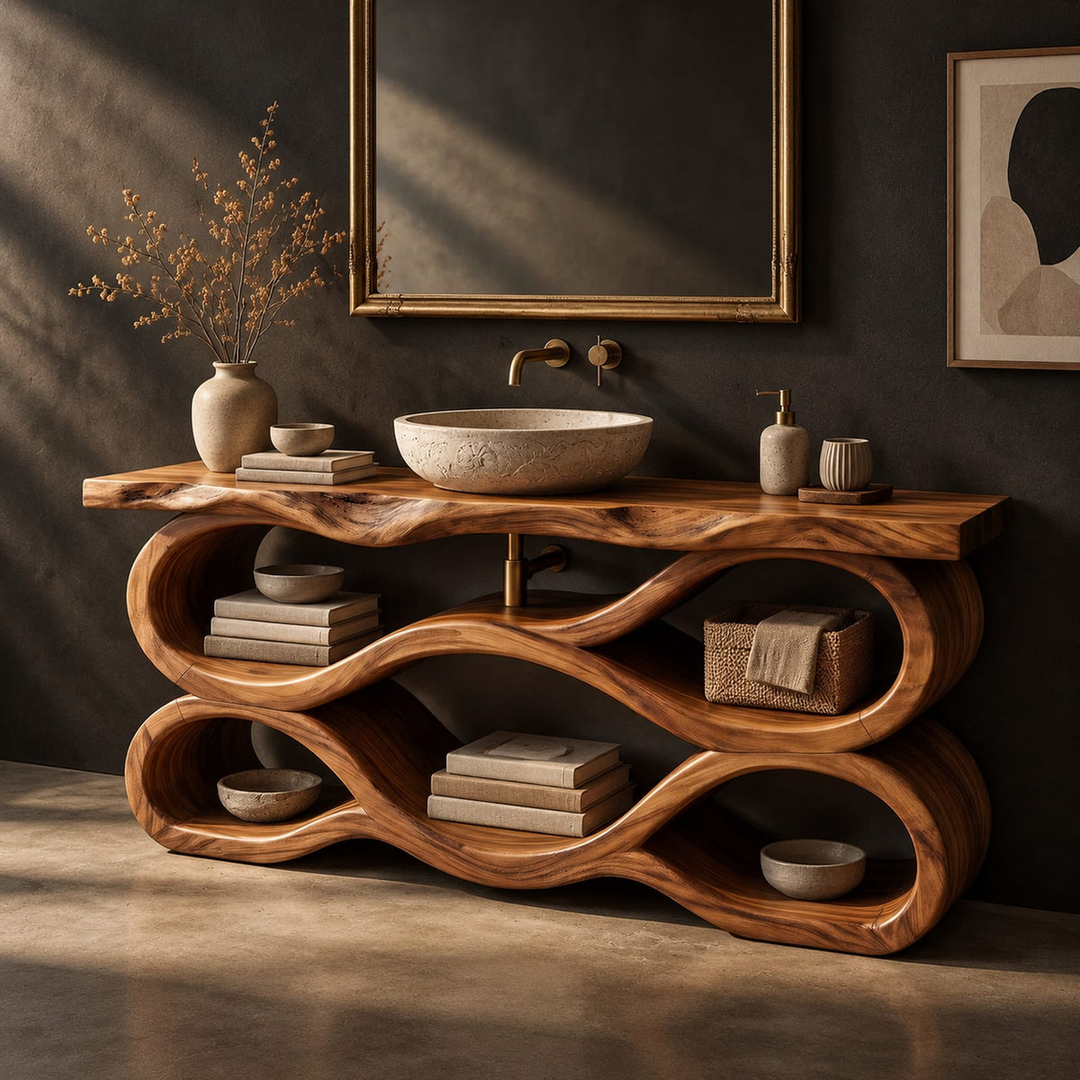 Natural wood grain detail