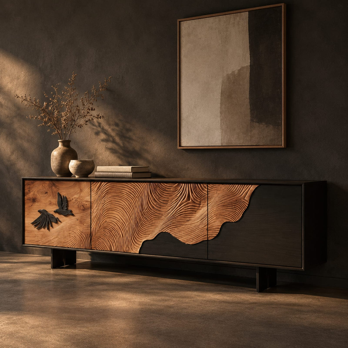 Natural wood grain detail