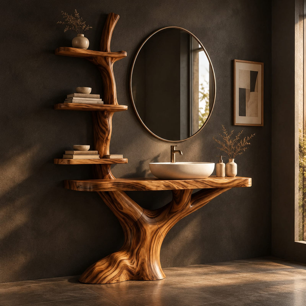 Natural wood grain detail
