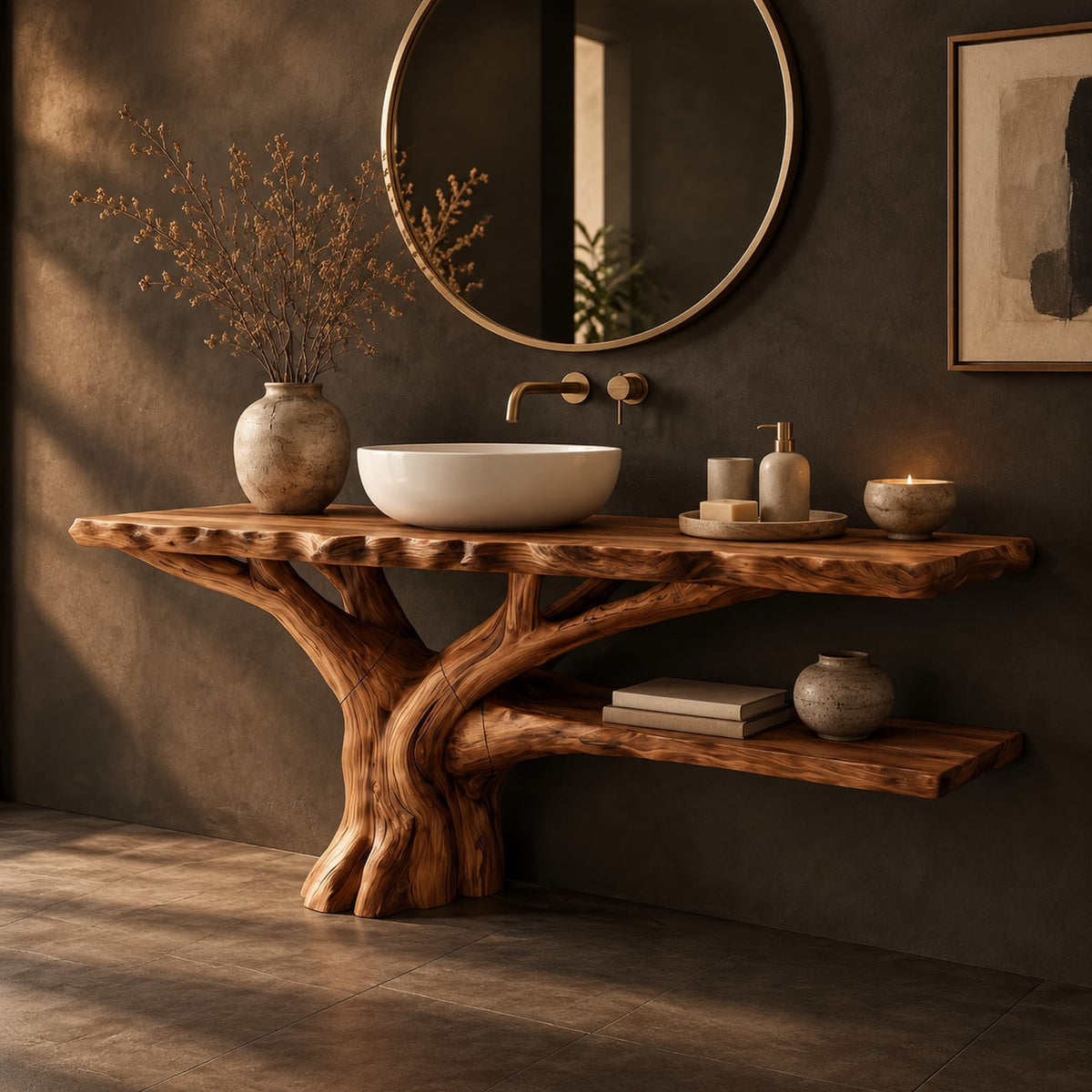 Natural wood grain detail