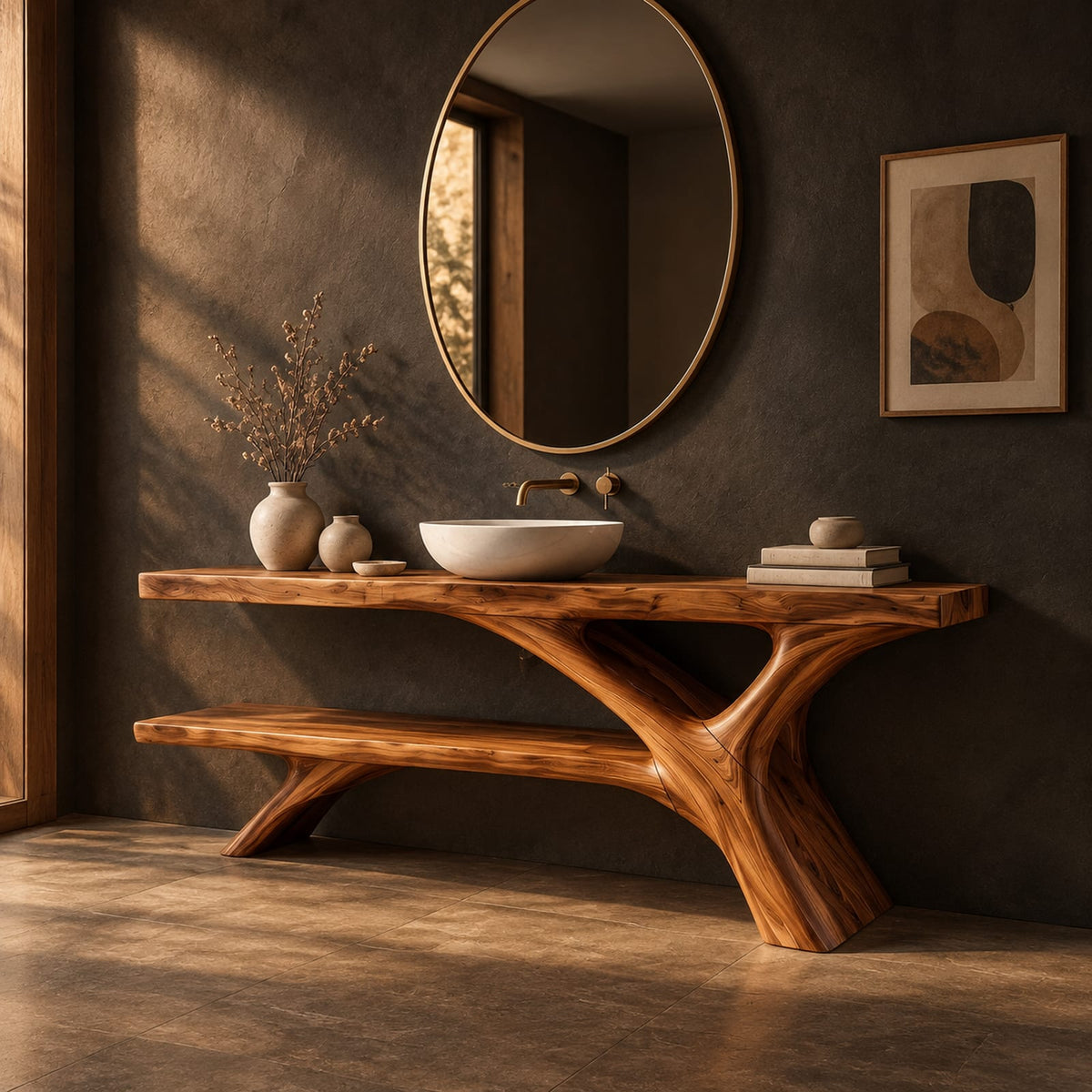 Natural wood grain detail