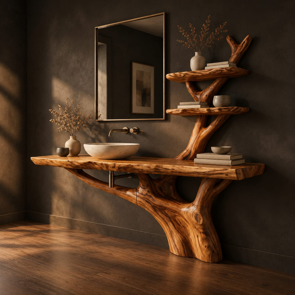 Natural wood grain detail