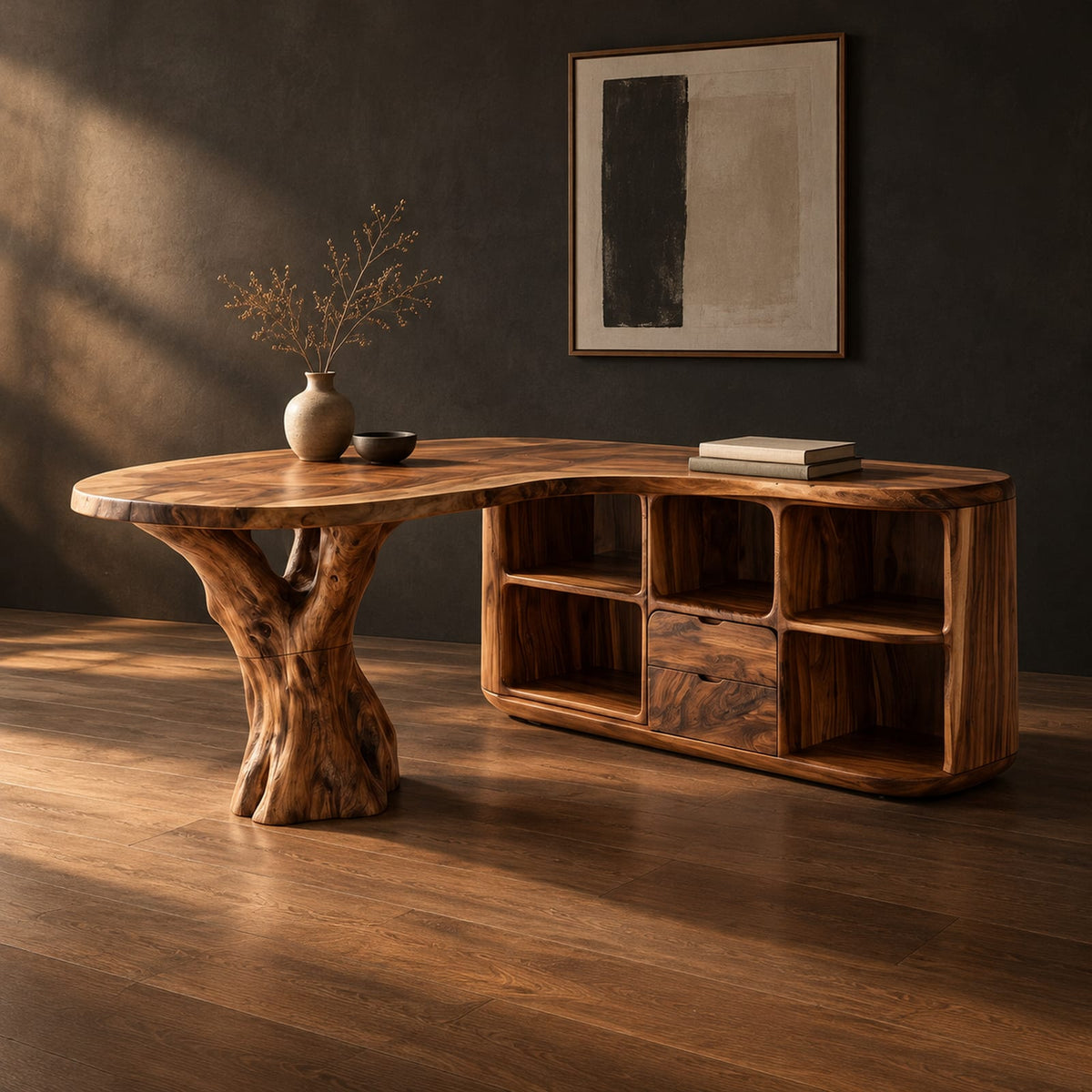 Natural wood grain detail