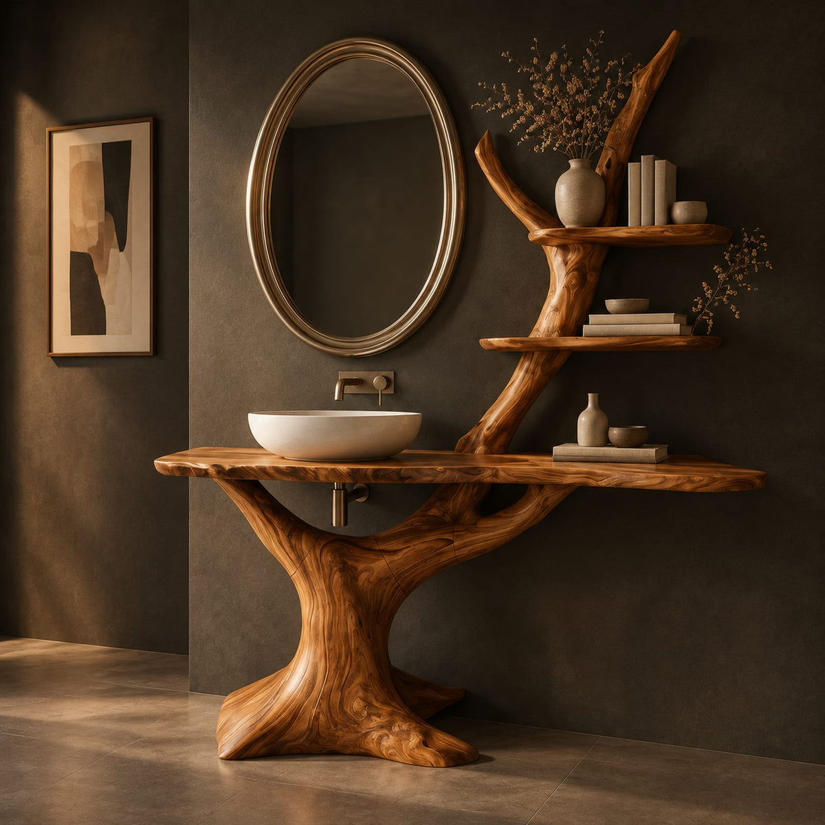 Natural wood grain detail