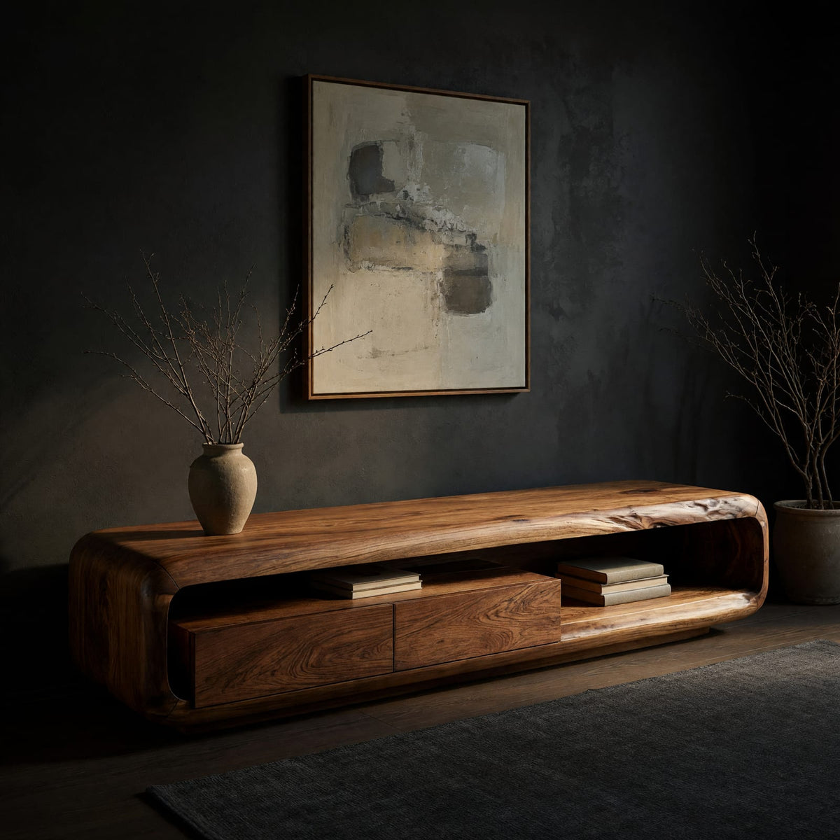 Natural wood grain detail
