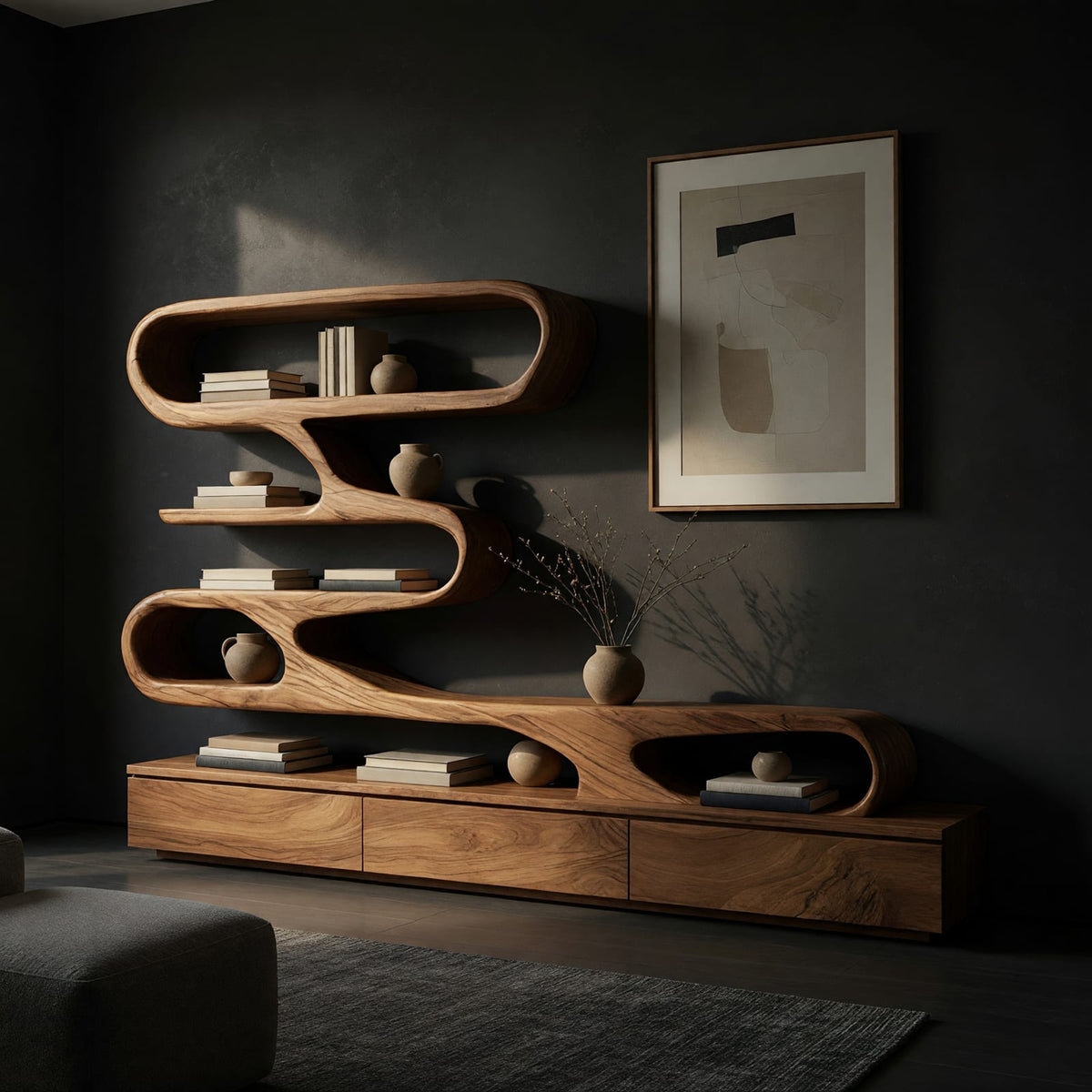 Natural wood grain detail