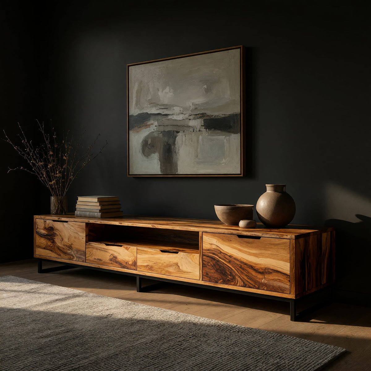 Natural wood grain detail