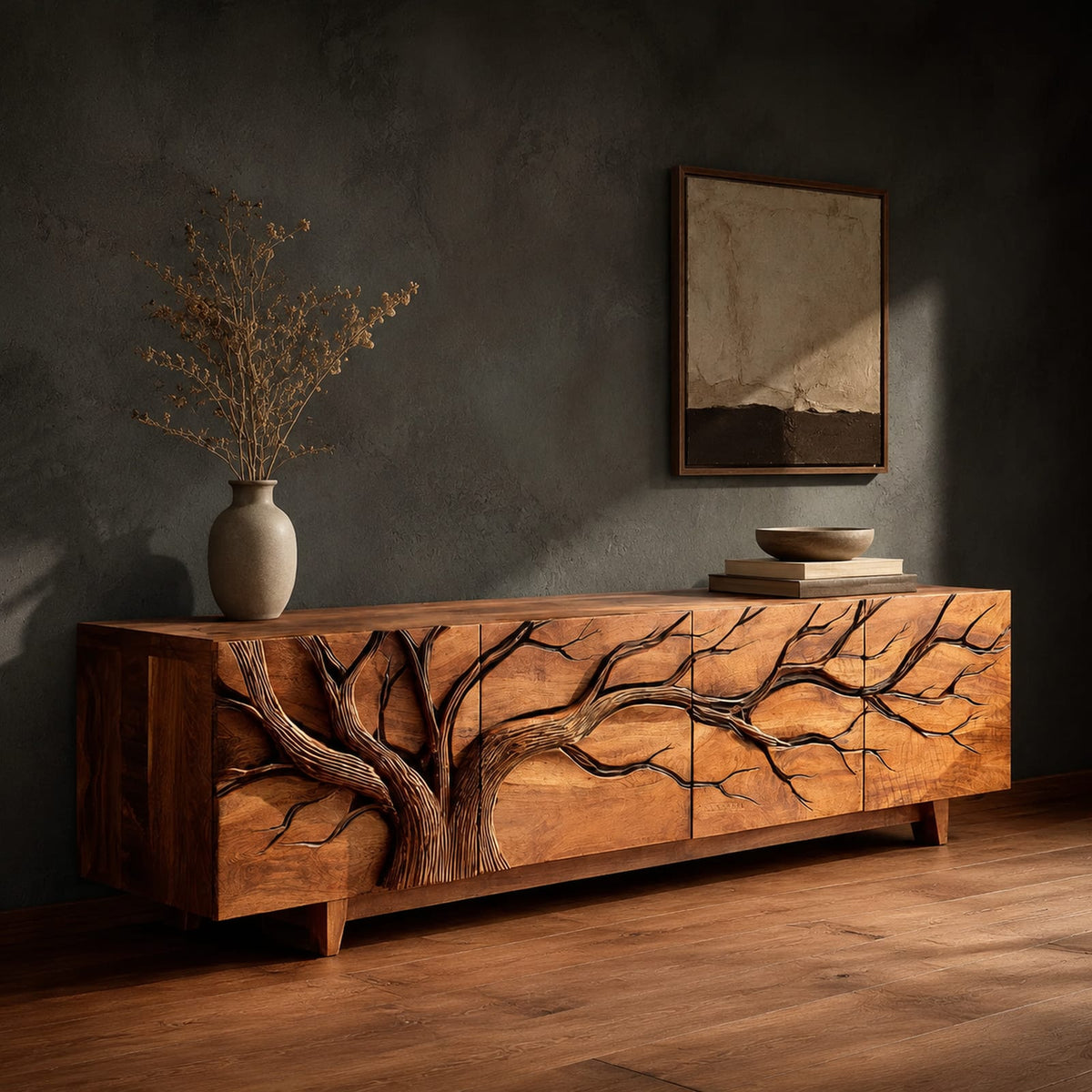 Natural wood grain detail